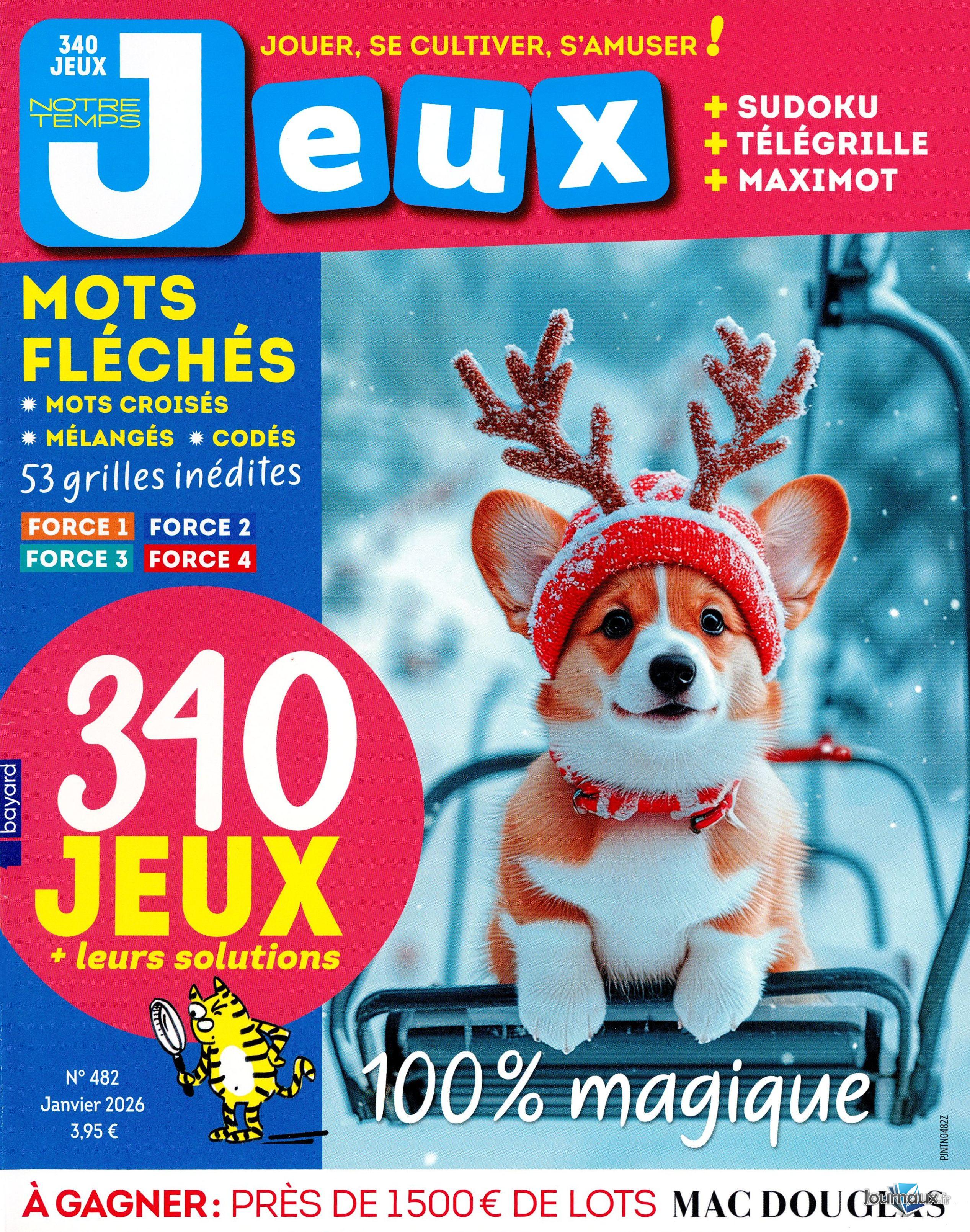 Notre temps jeux + Notre temps jeux HS n° 482 2025-11-26