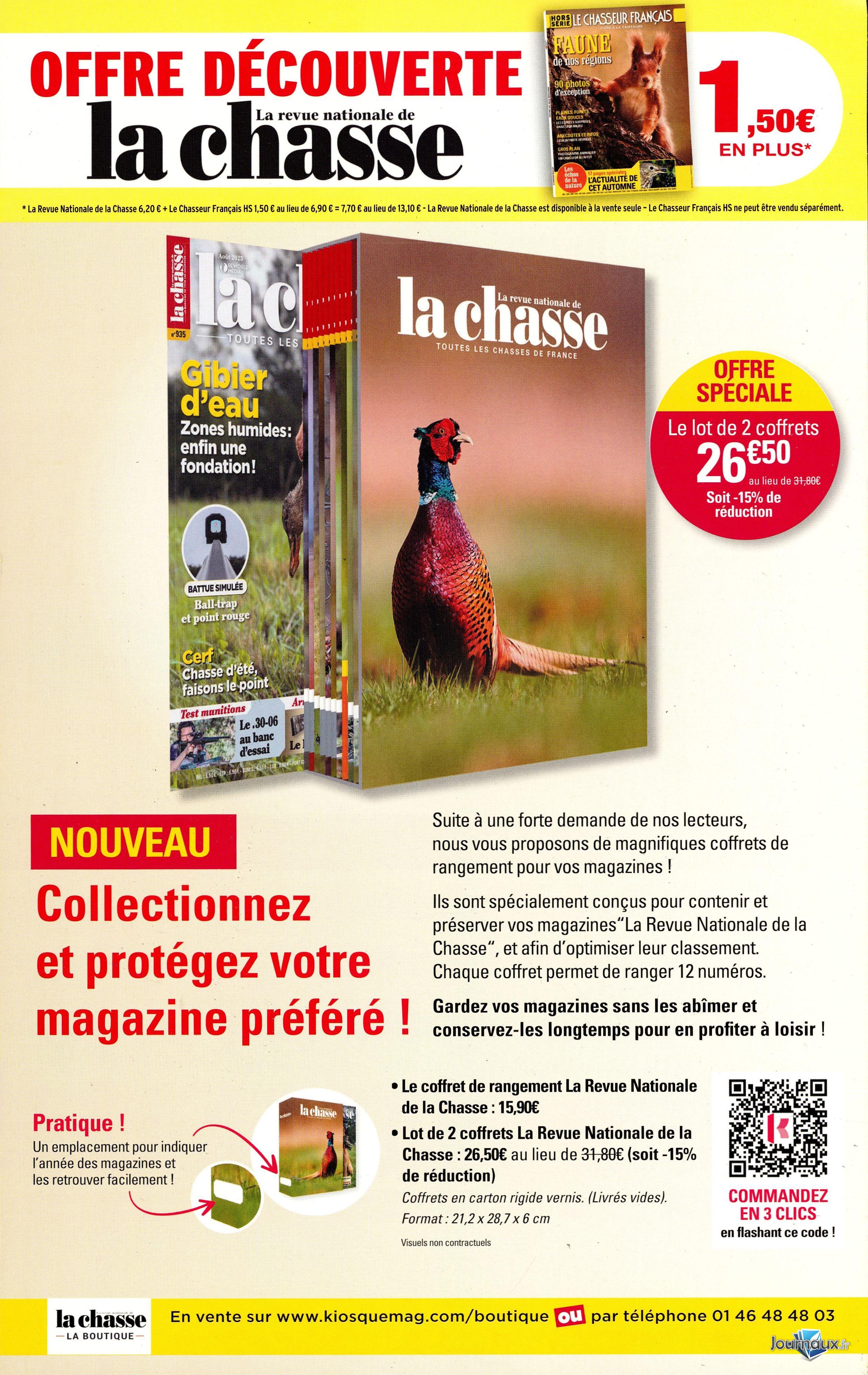 La Revue de la Chasse + Hors-Série n° 950 2026-10-14