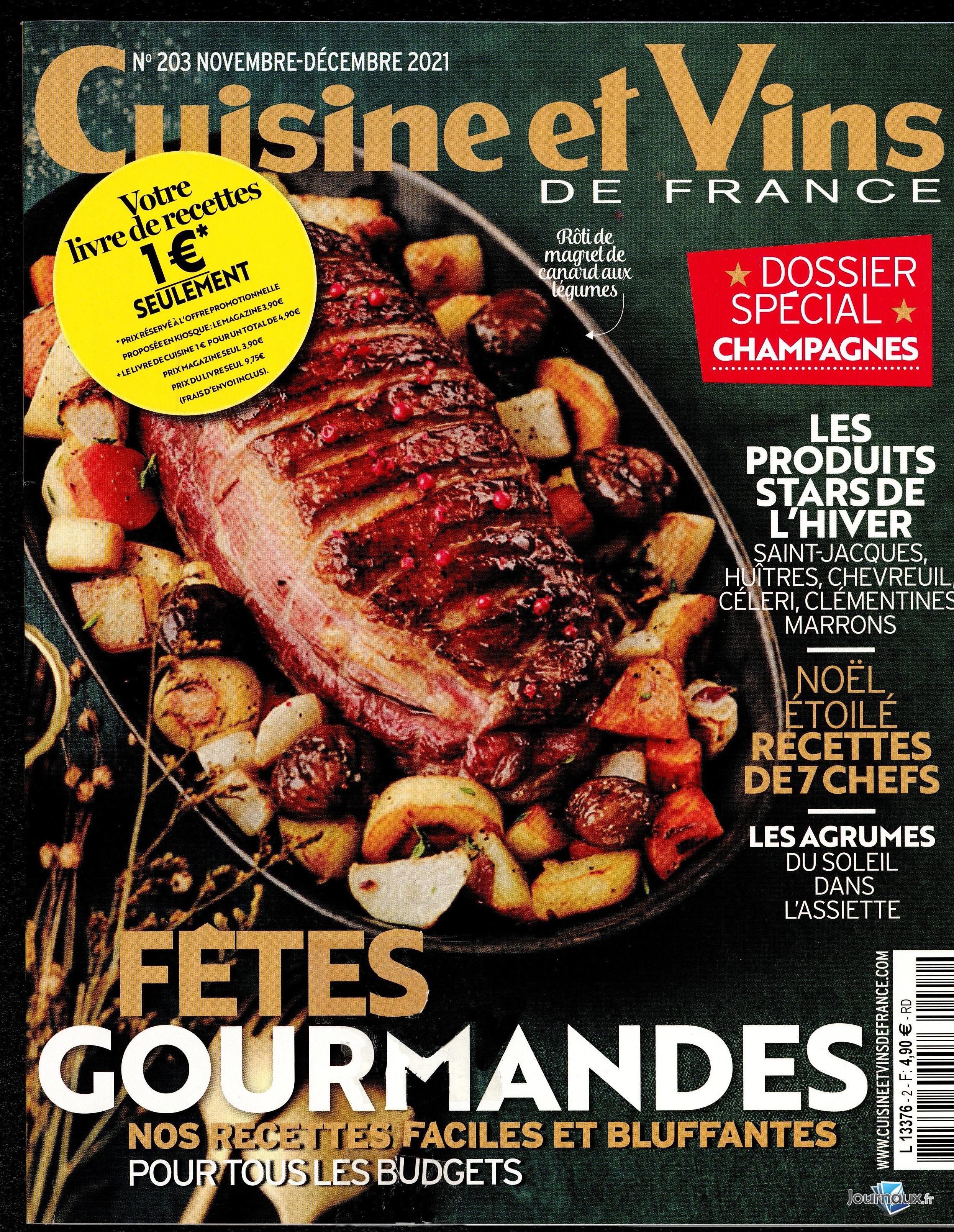 Cuisine et Vins de France + Livre n° 2 2021-11-13