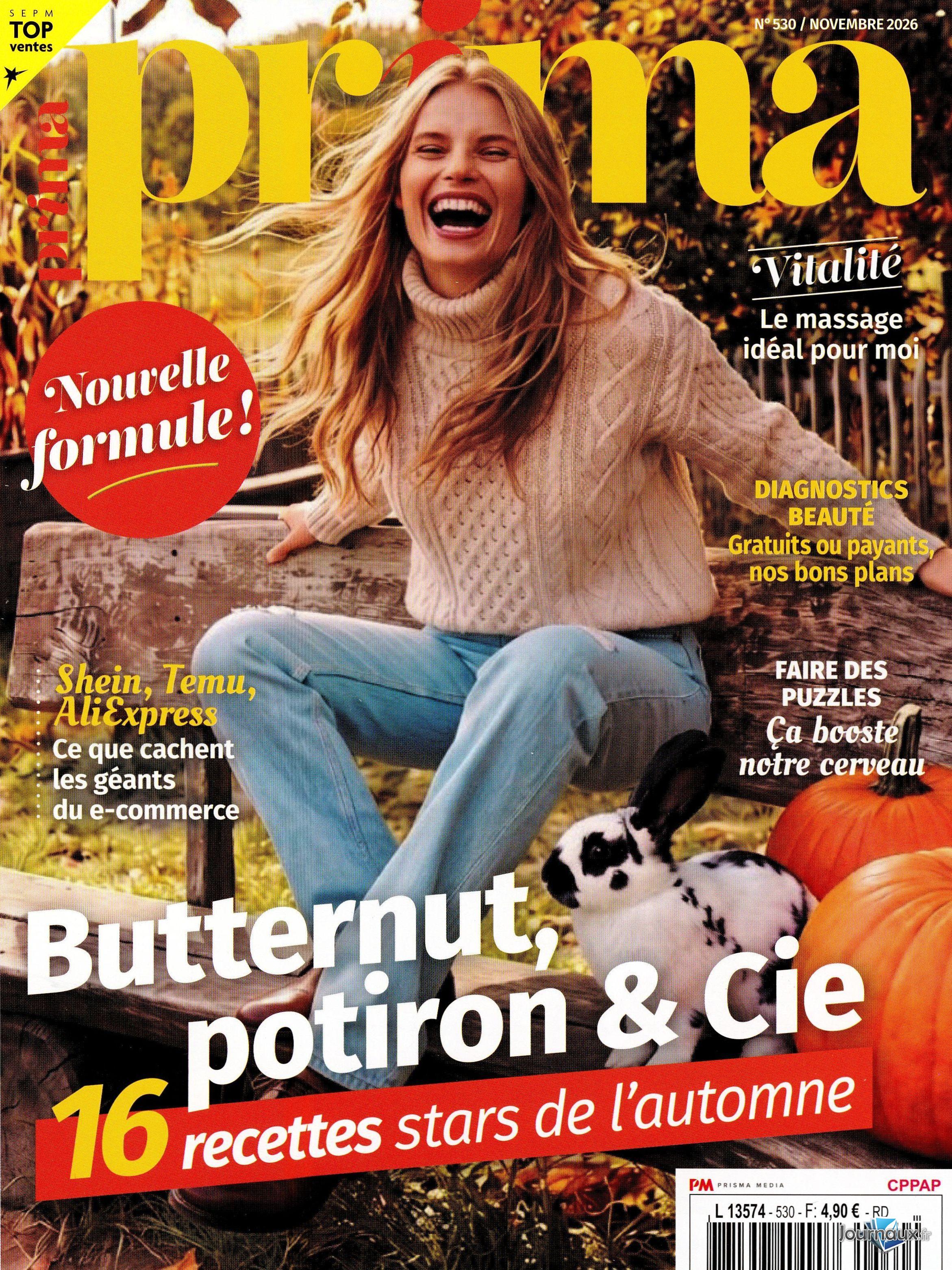 Prima + Femme actuelle n° 530 2026-10-02