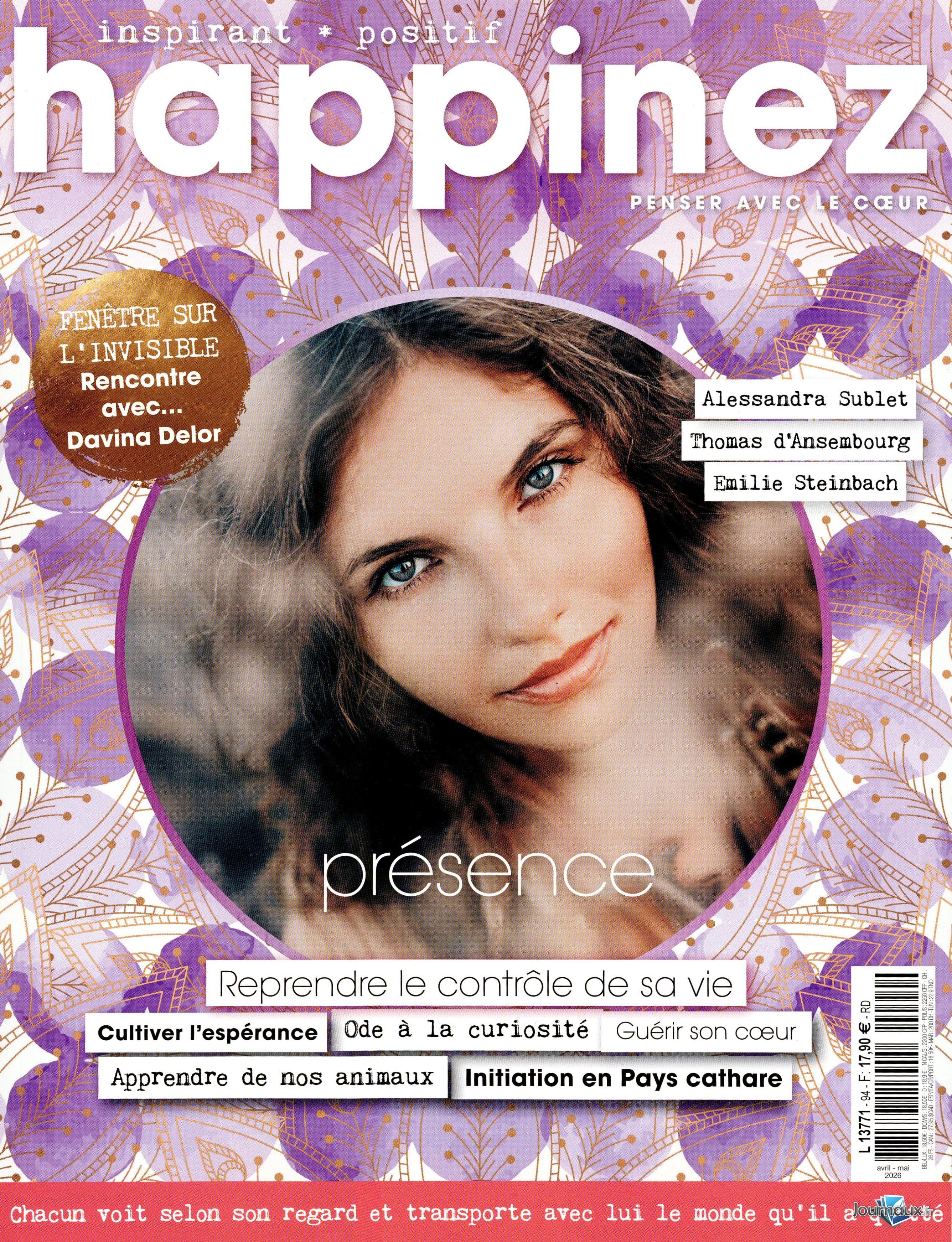 Happinez - Offre 3 Numéros n° 94 2026-04-01