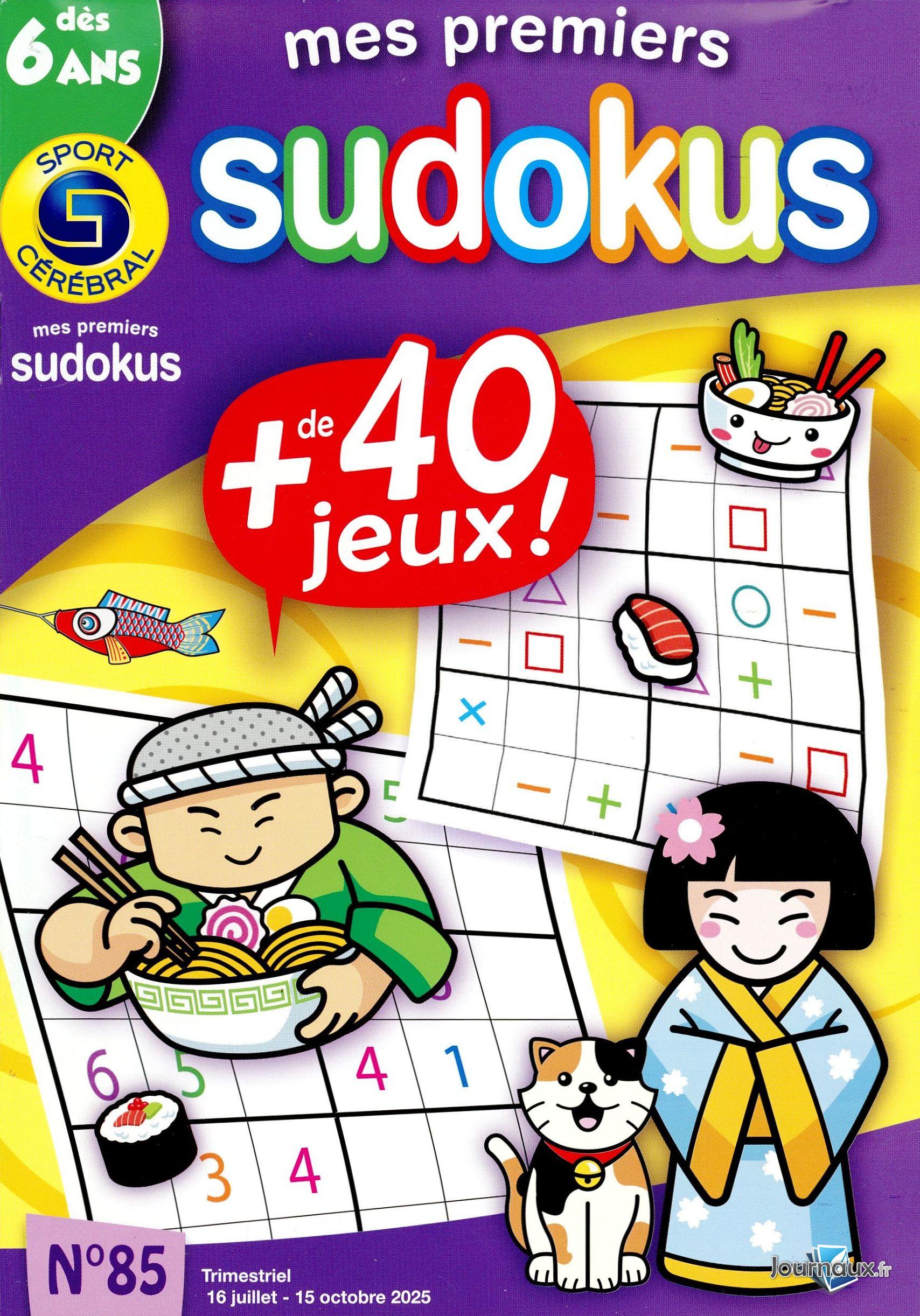 SC Mes Premiers Sudokus Dès 6 ans n° 85 2025-07-16