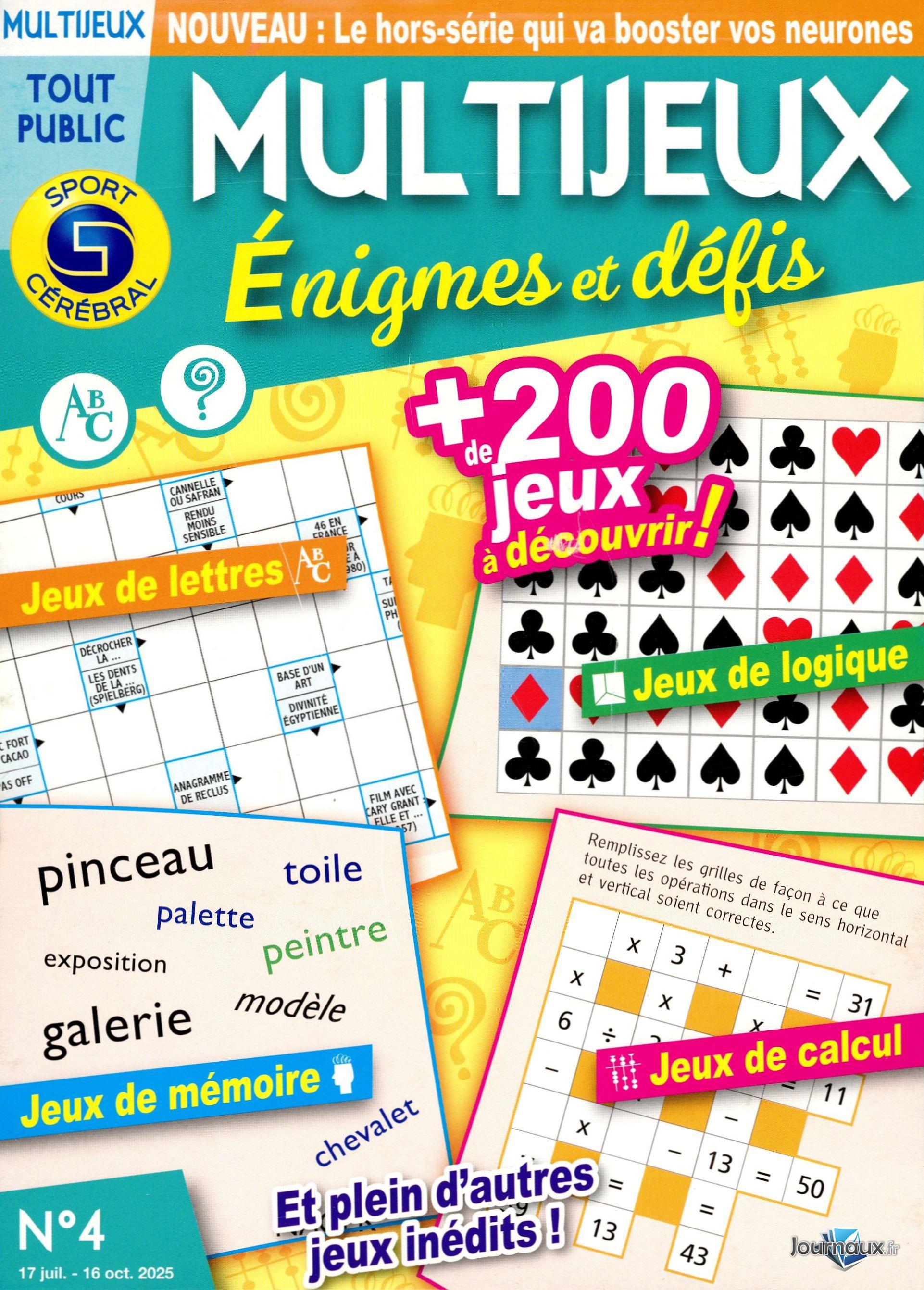 SC Multijeux énigmes et défis  n° 4 2025-07-17