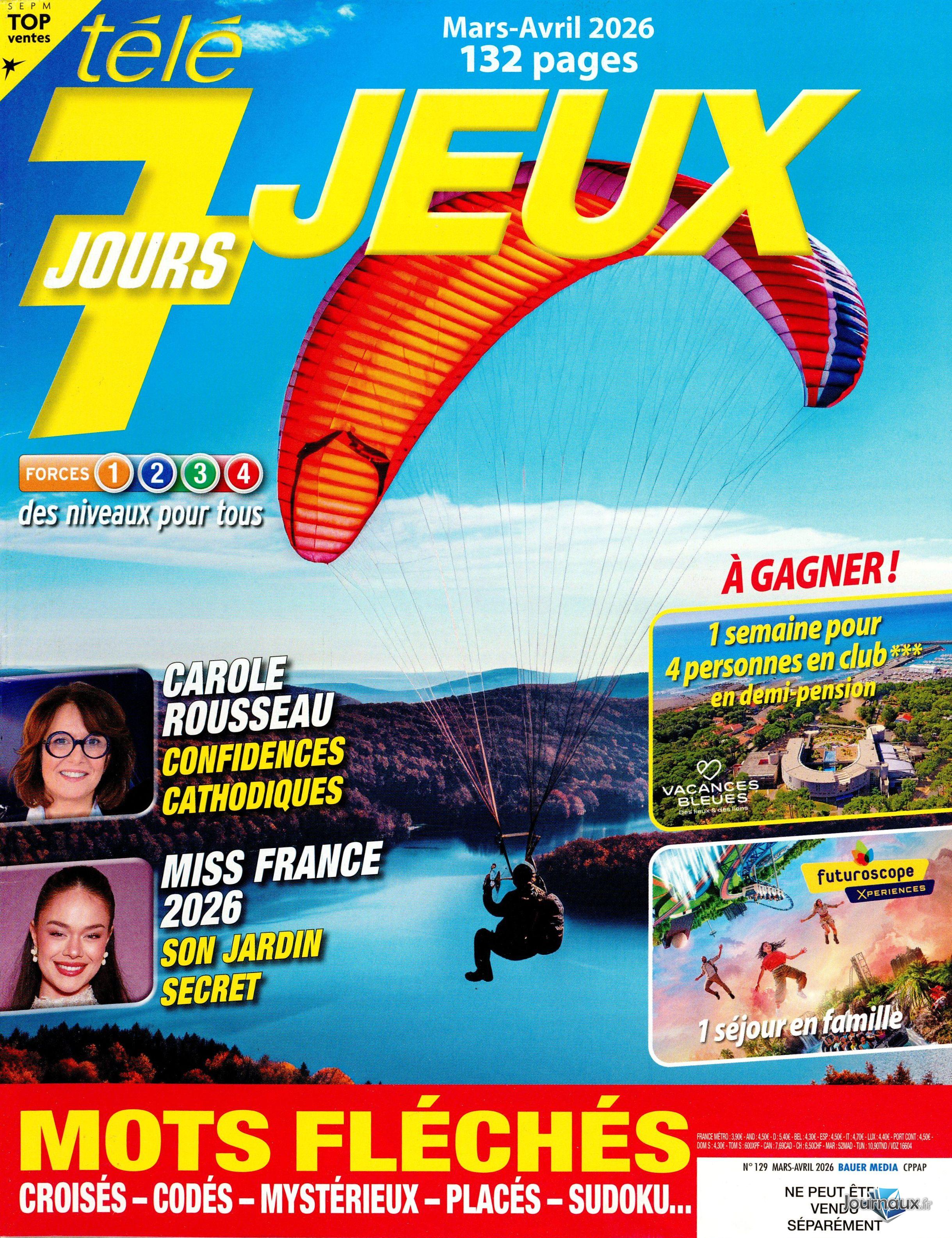 Télé 7 Jeux Inédits + Télé 7 jours Jeux n° 533 2026-03-20