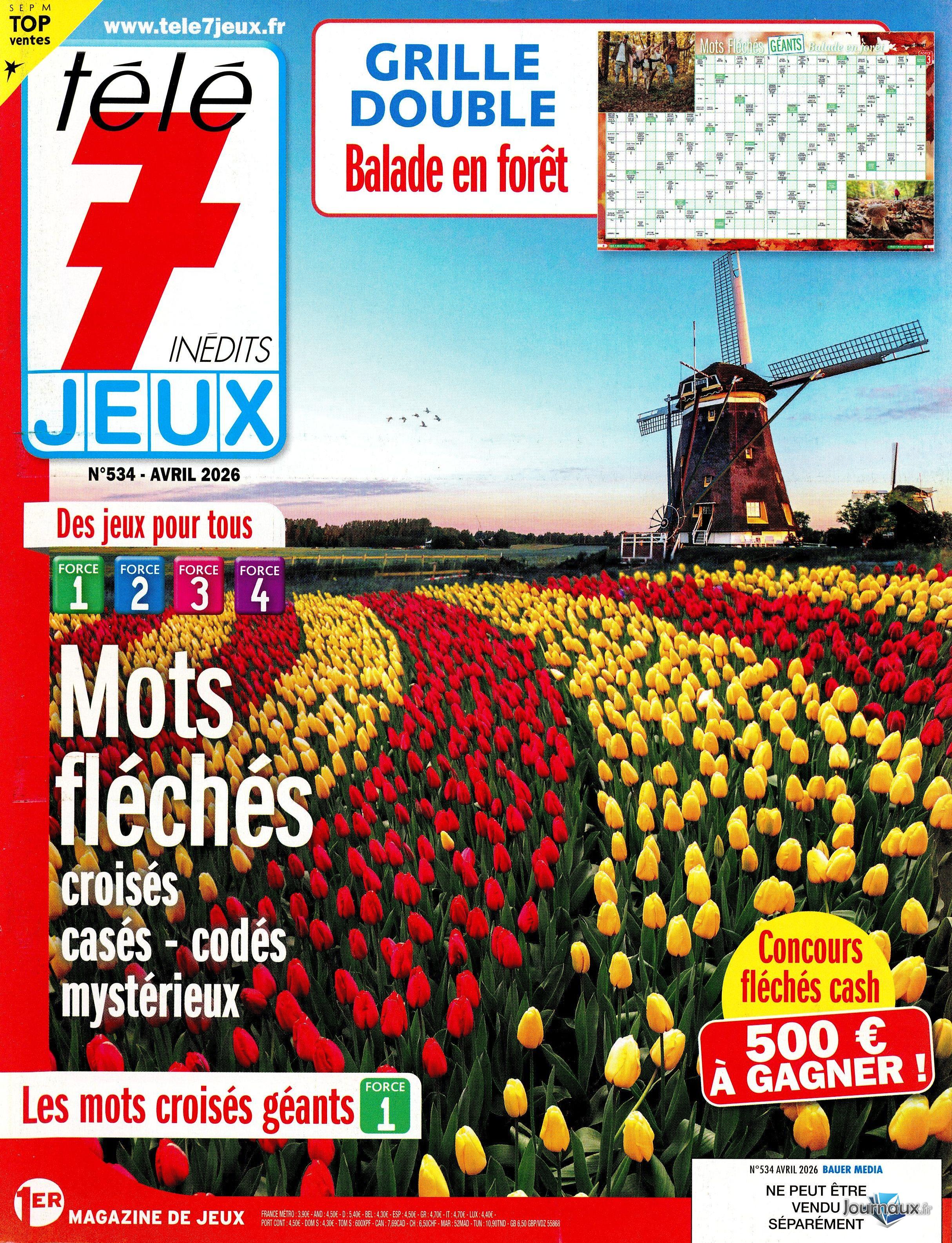 Télé 7 Jeux Inédits + Télé 7 jours Jeux n° 534 2026-04-24