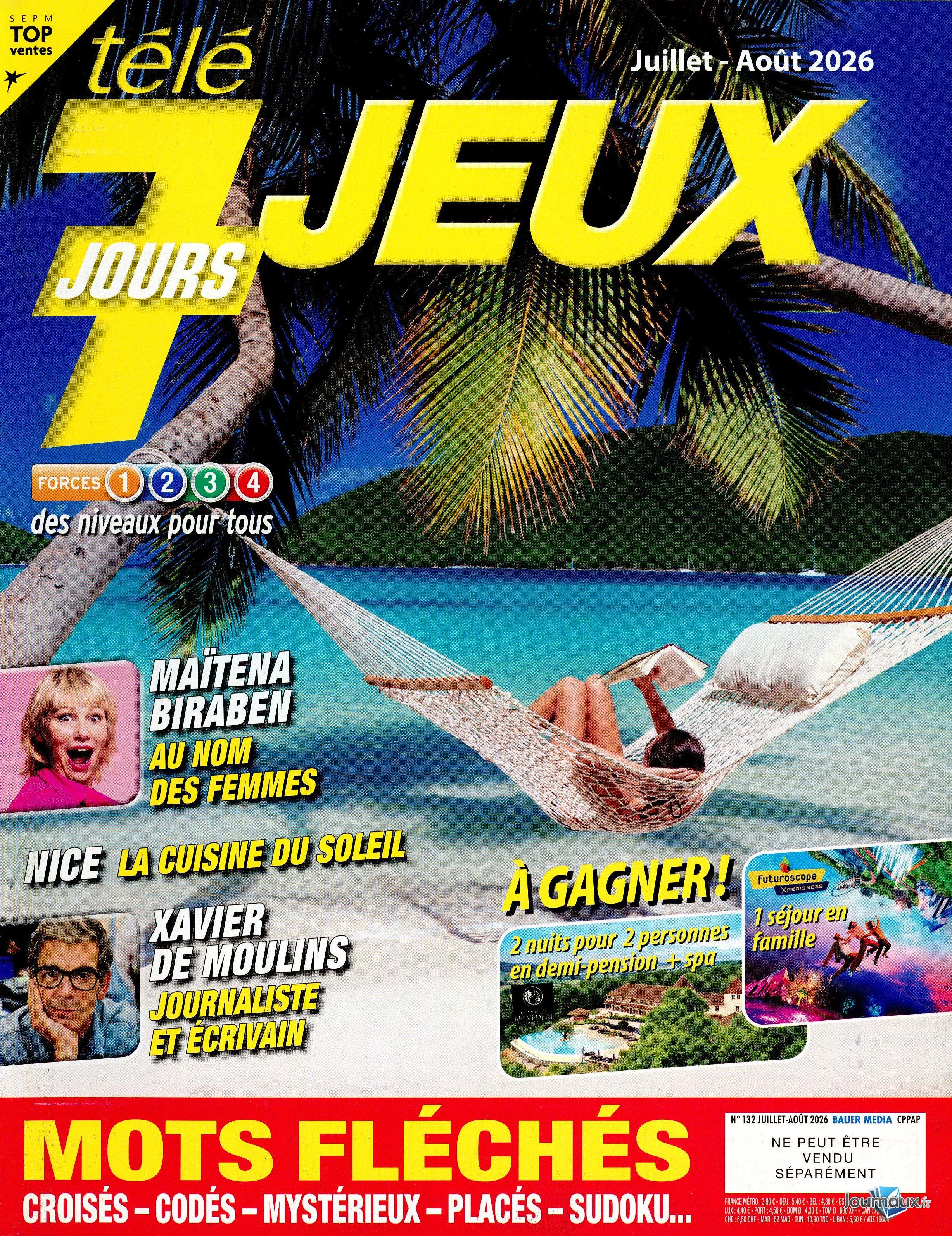 Télé 7 Jeux Inédits + Télé 7 jours Jeux n° 537 2026-07-24