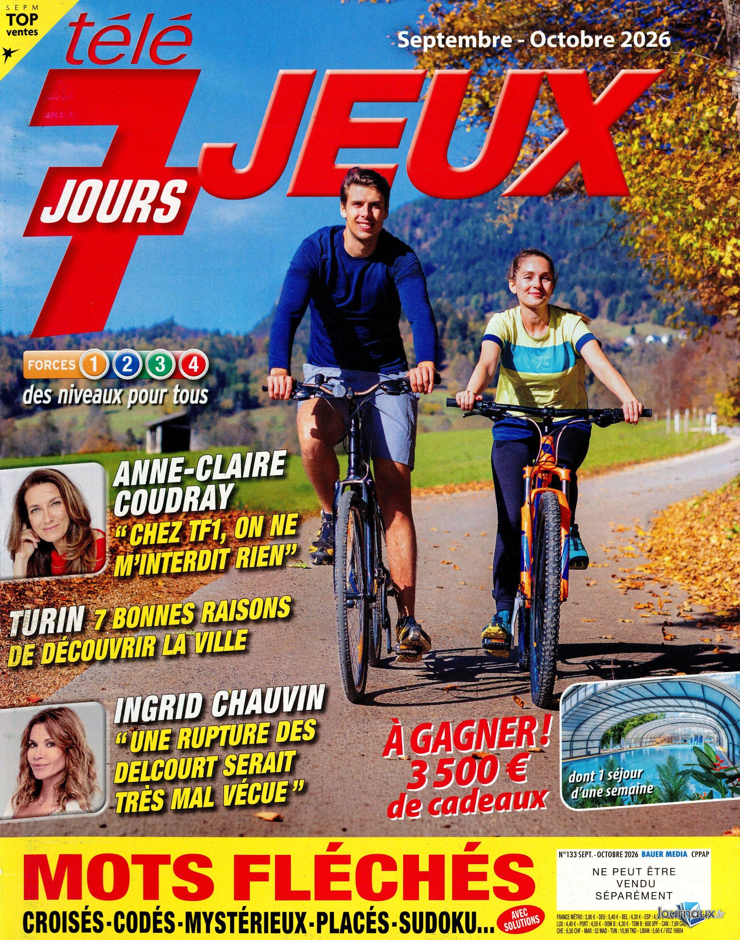 Télé 7 Jeux Inédits + Télé 7 jours Jeux n° 538 2026-09-17