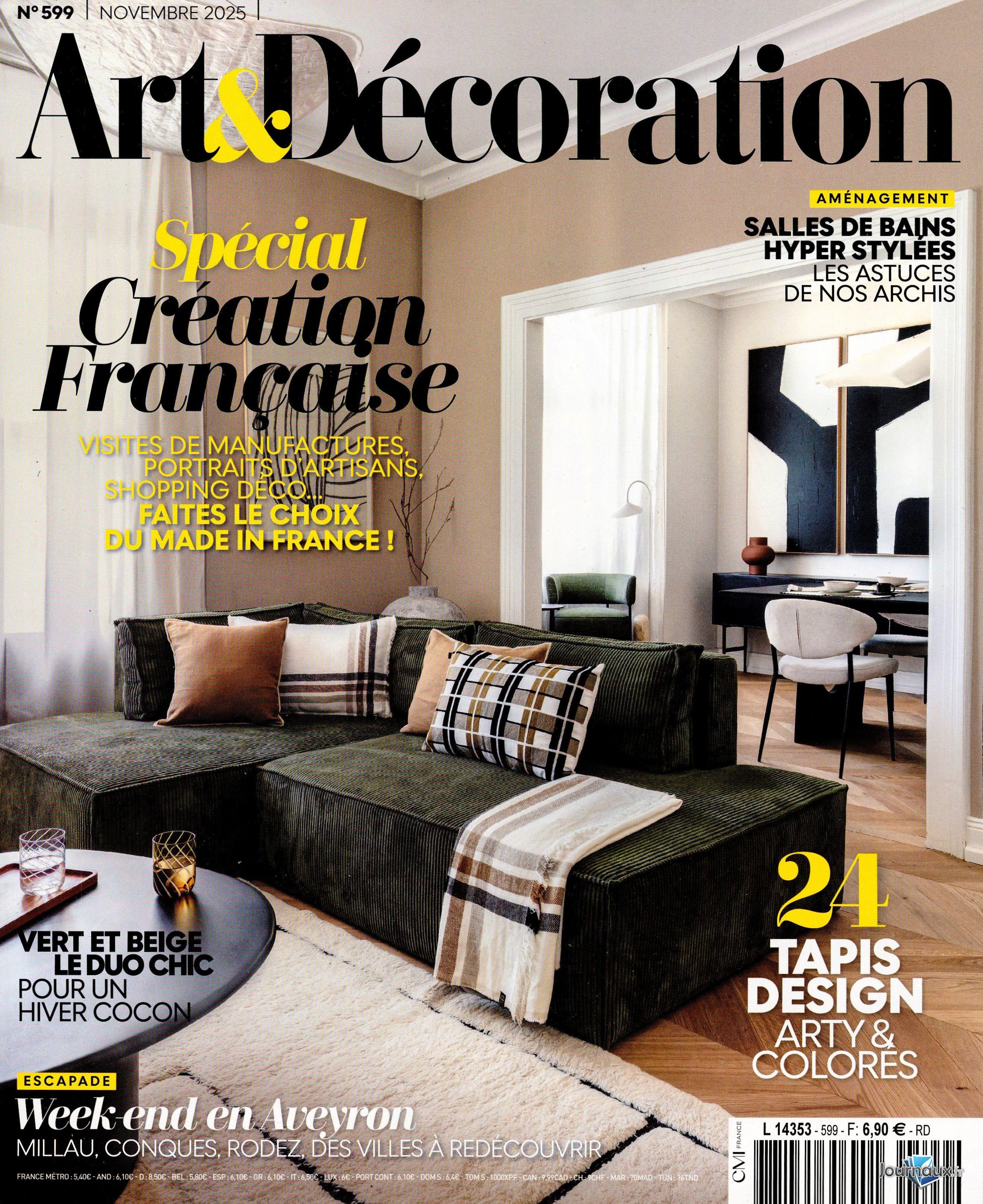 Art & Décoration + Elle Décoration n° 599 2025-11-06