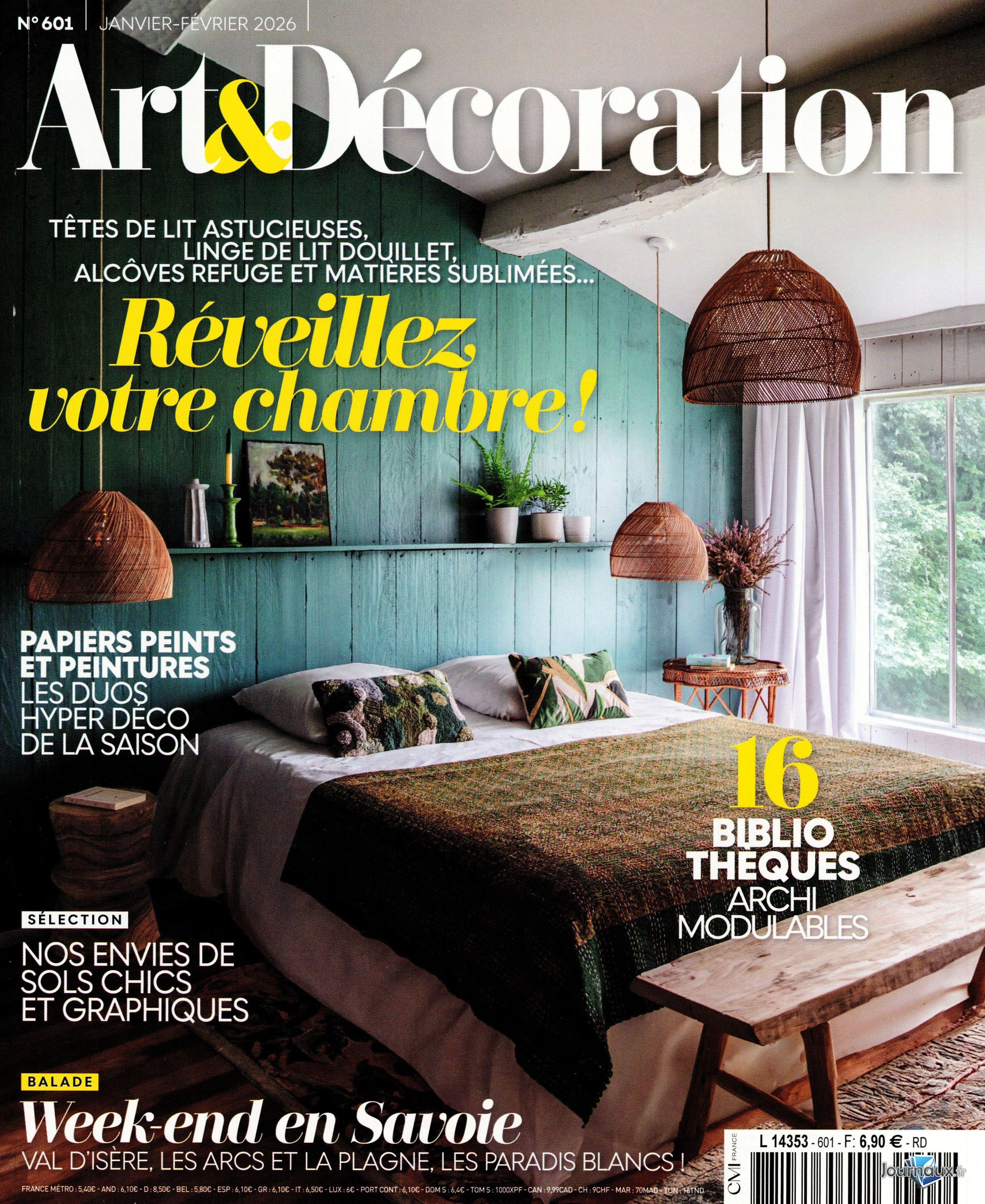 Art & Décoration + Elle Décoration n° 601 2026-01-22