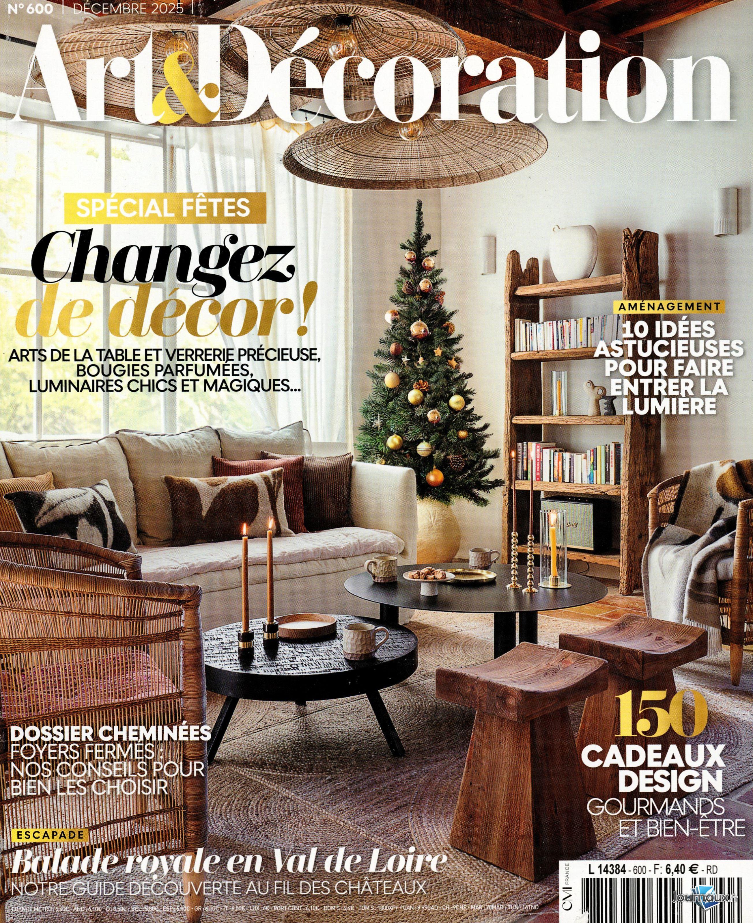Art & Décoration + Elle à Table n° 600 2025-12-05