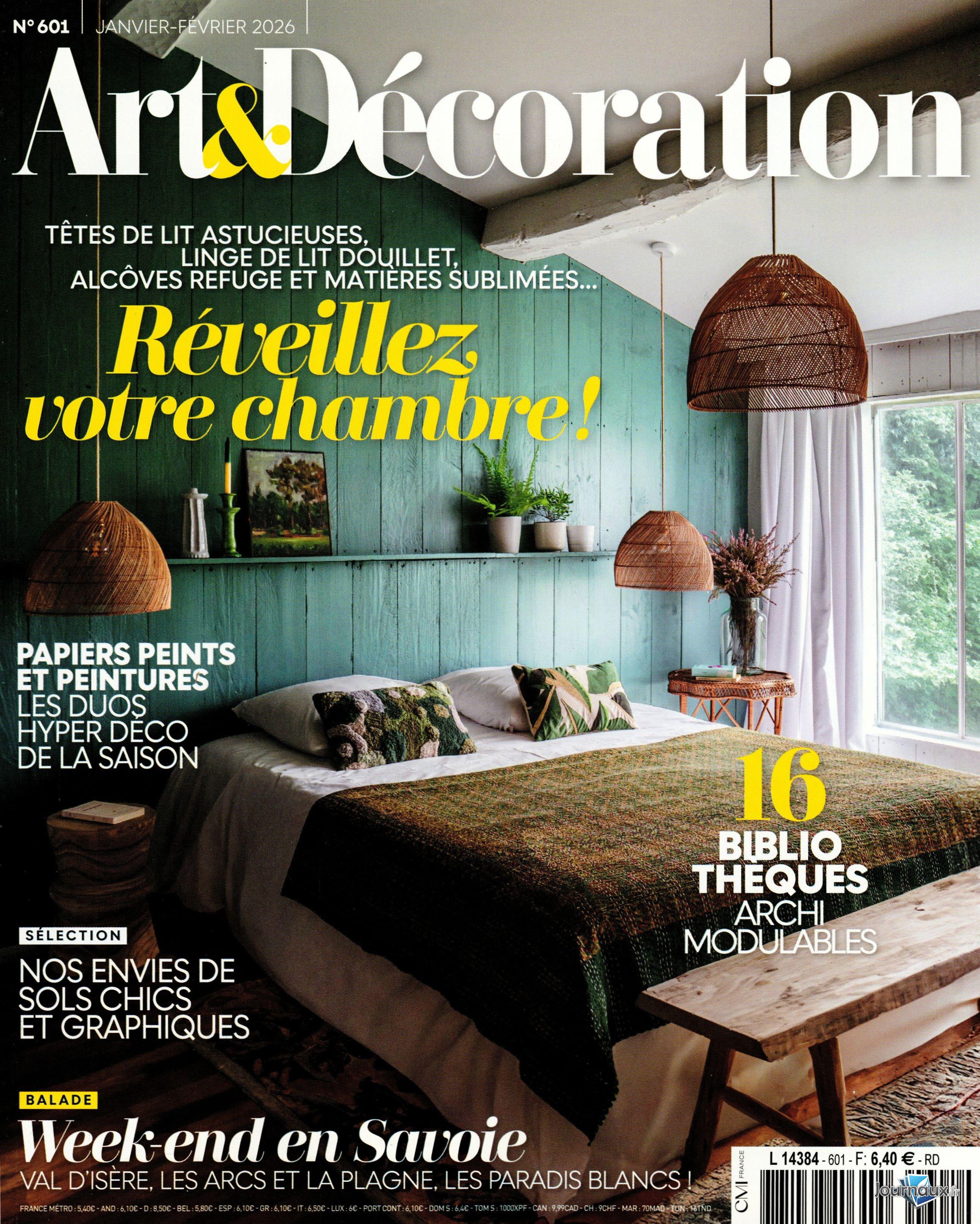 Art & Décoration + Elle à Table n° 601 2026-01-16