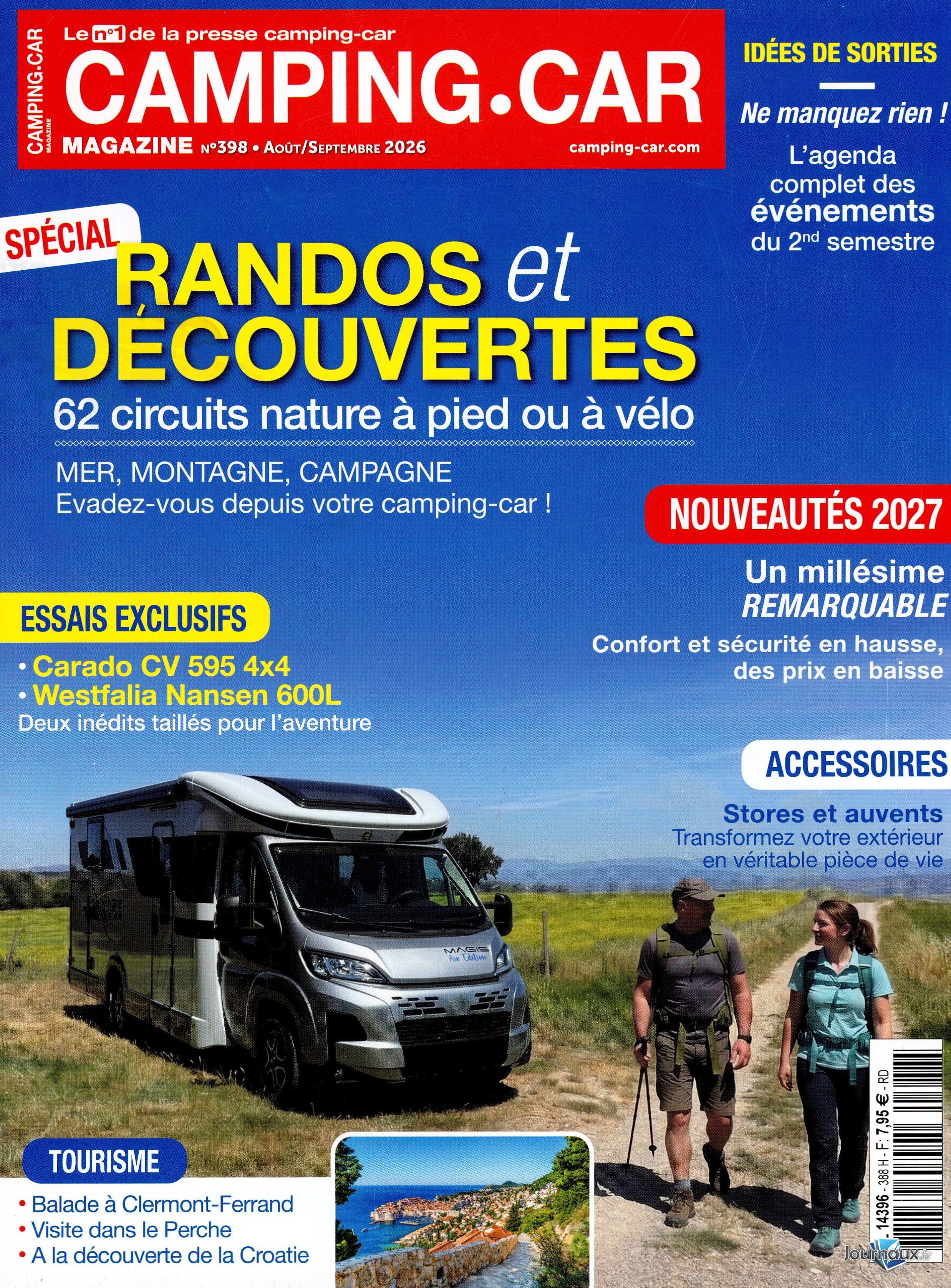 Offre Découverte Camping Car + Détours En France n° 388 2026-07-08