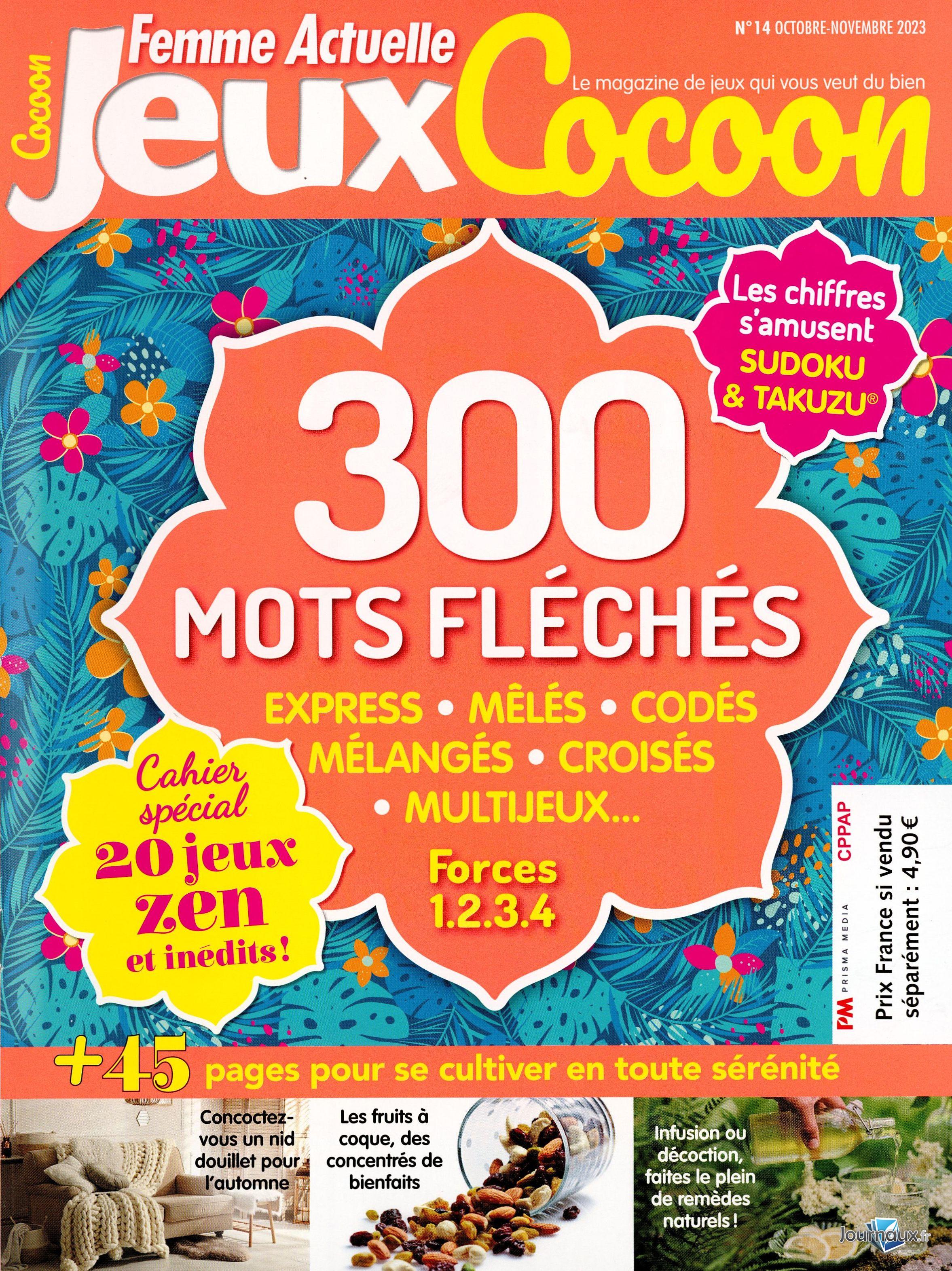 Femme Actuelle Jeux + Femme Actuelle Jeux Cocoon n° 224 2023-10-05