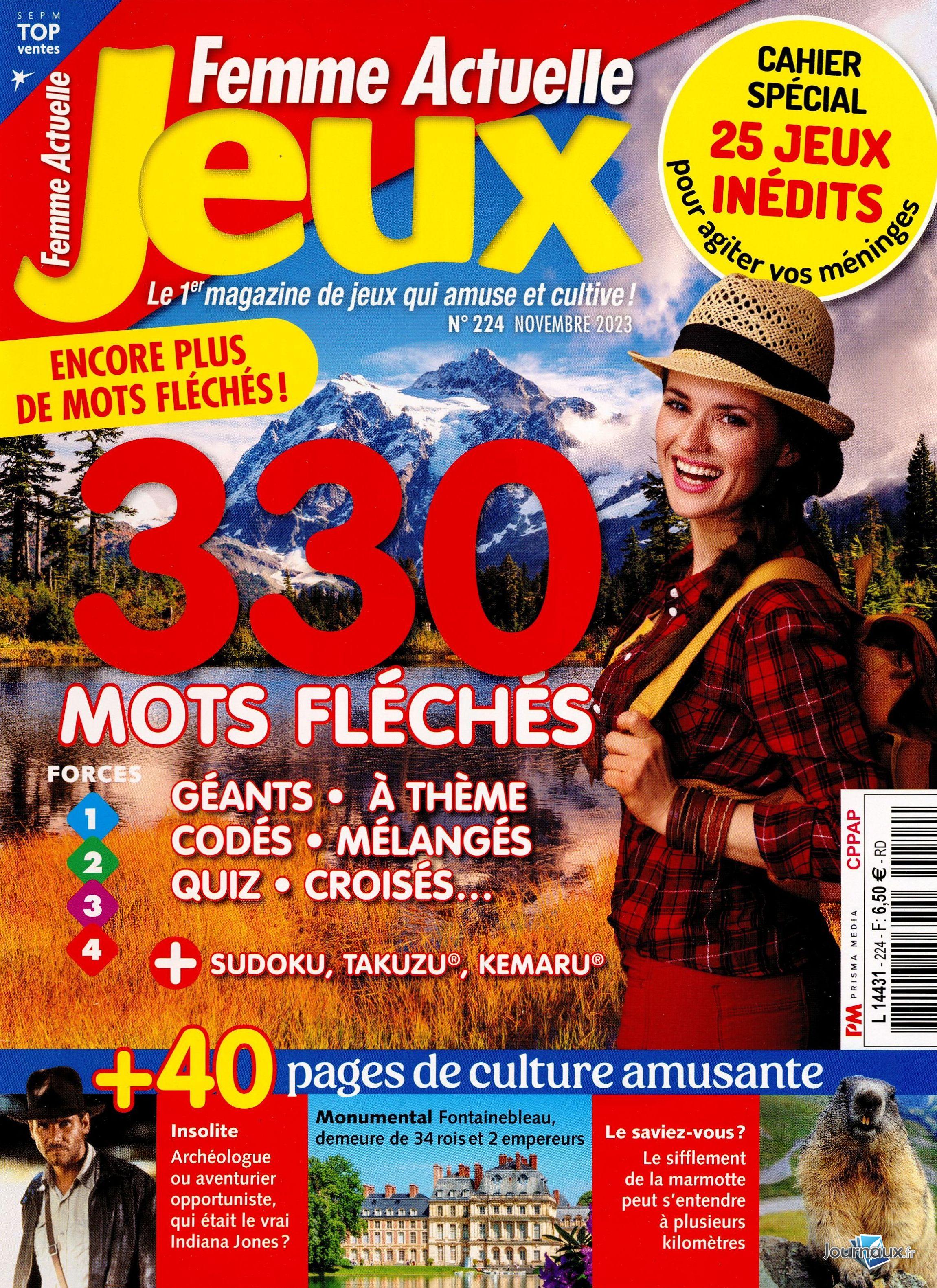 Femme Actuelle Jeux + Femme Actuelle Jeux Cocoon n° 224 2023-10-05