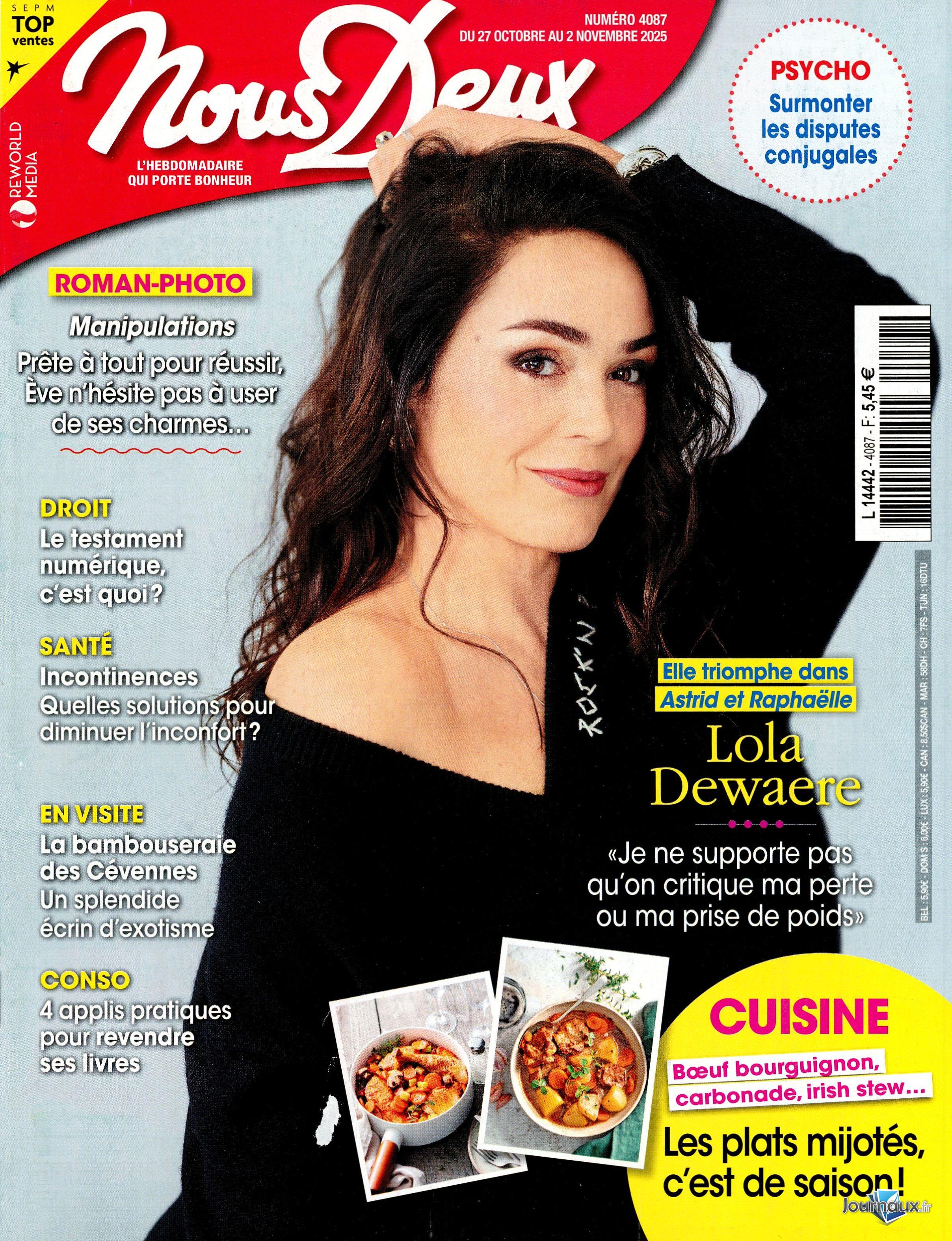 Nous Deux + Livre n° 4087 2025-10-25