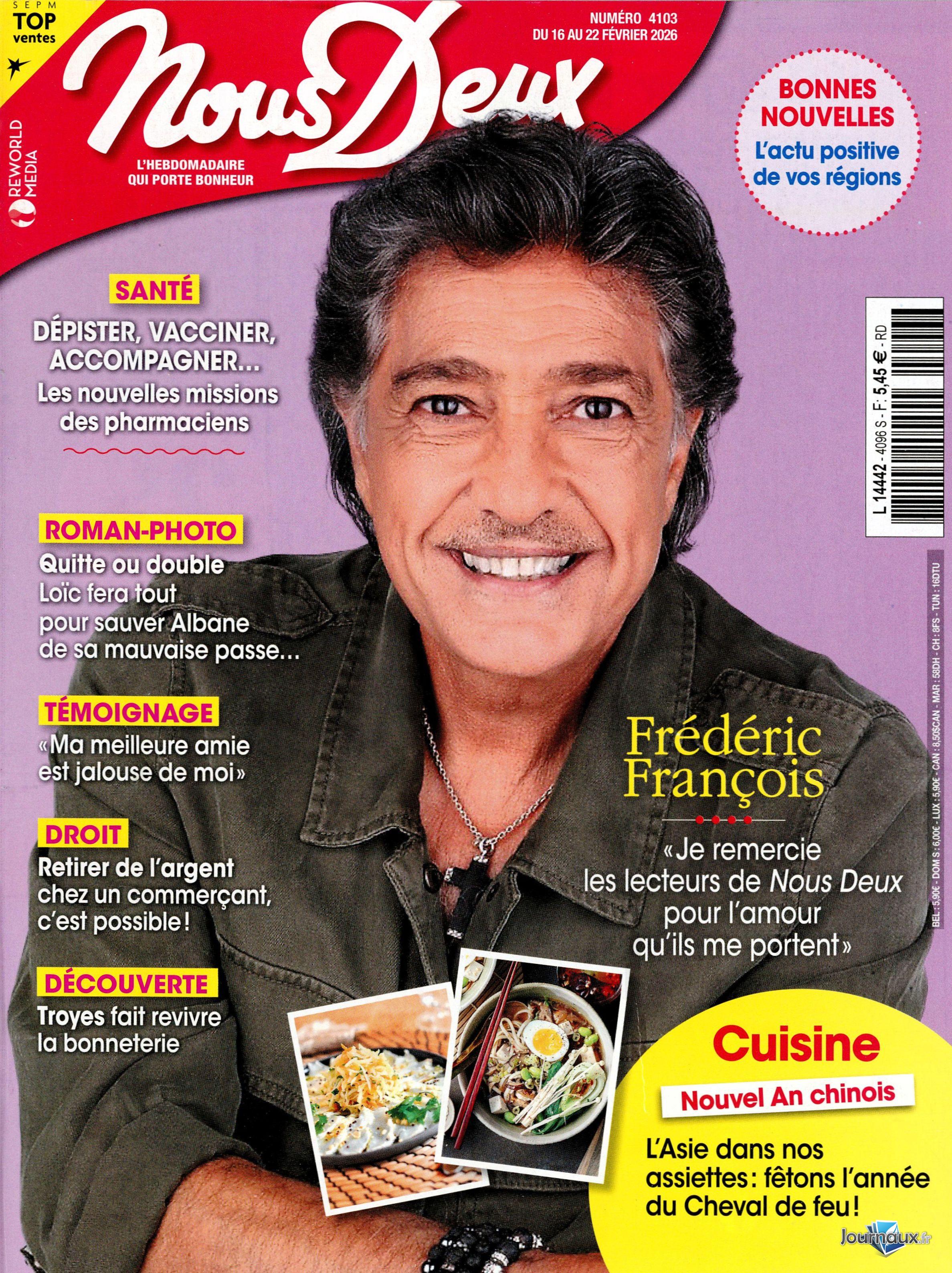 Nous Deux + Livre  n° 4103 2026-02-18