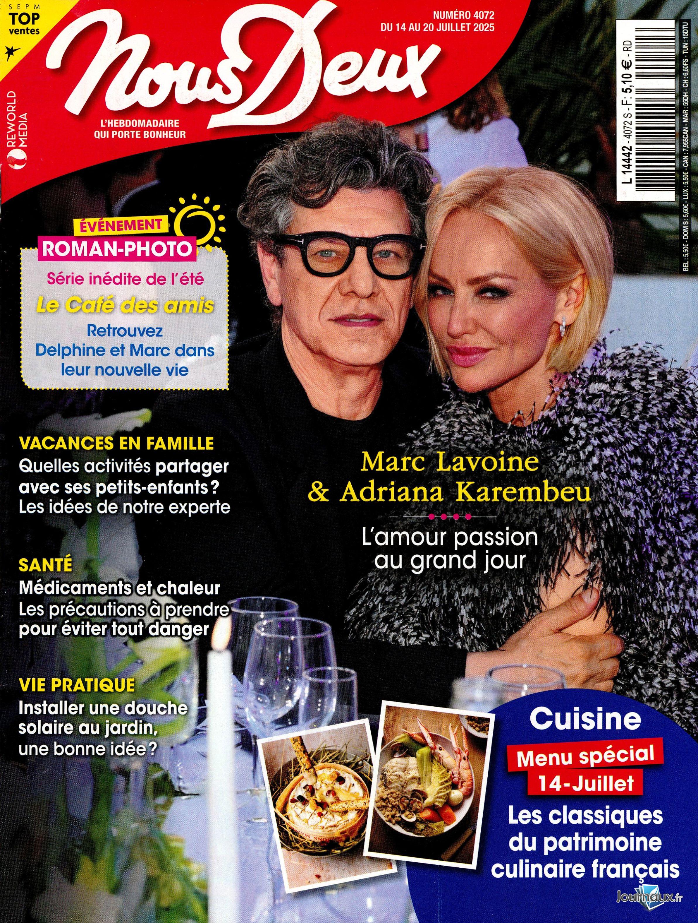 Nous Deux + Livre  n° 4072 2025-07-12