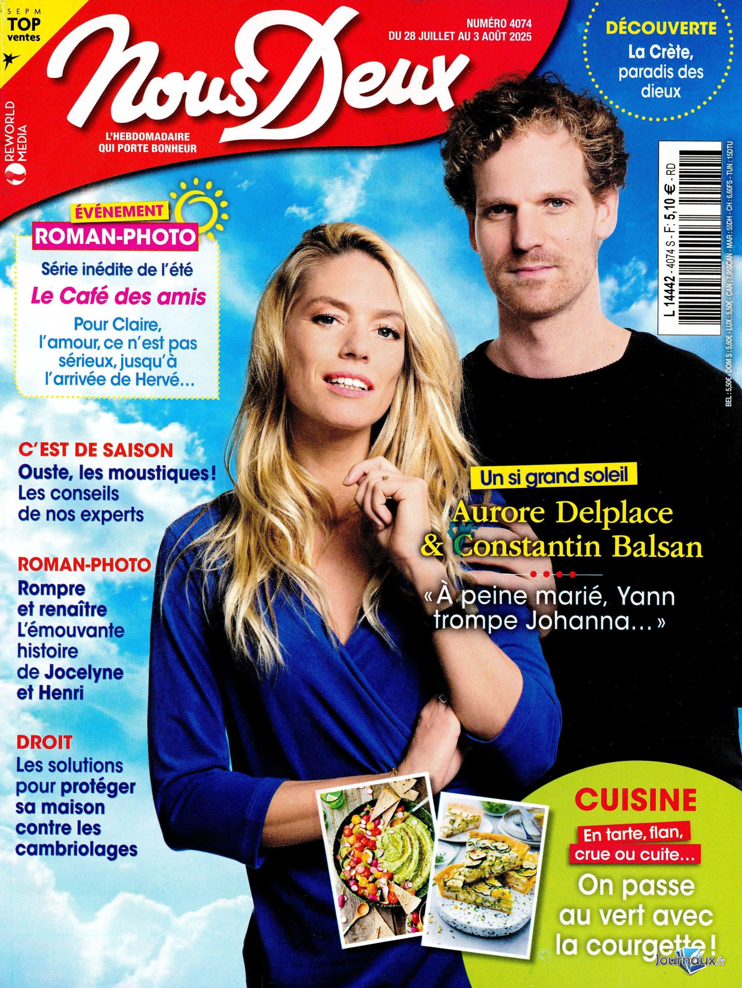 Nous Deux + Livre  n° 4074 2025-07-28