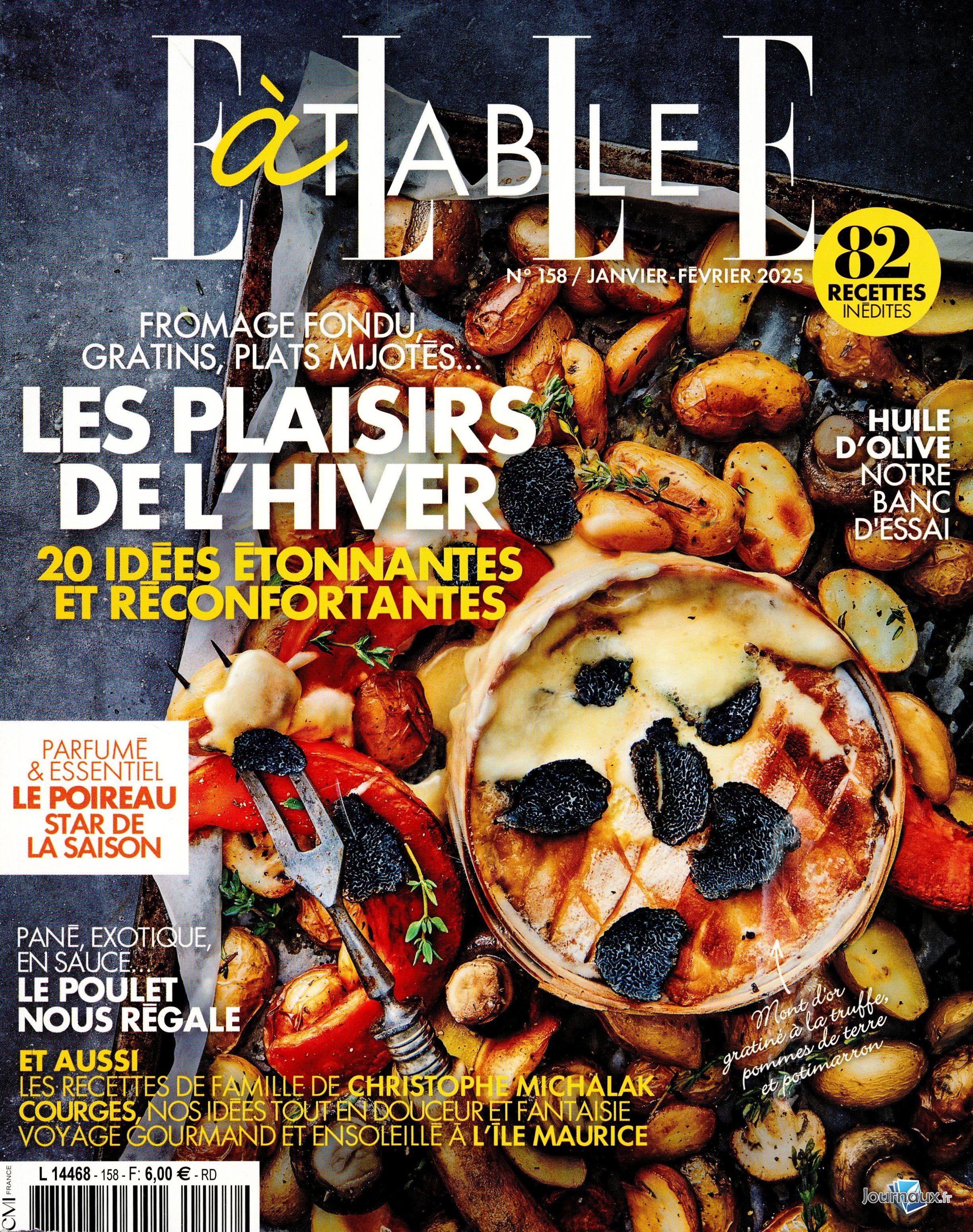 Elle à Table + Livre n° 158 2025-01-10