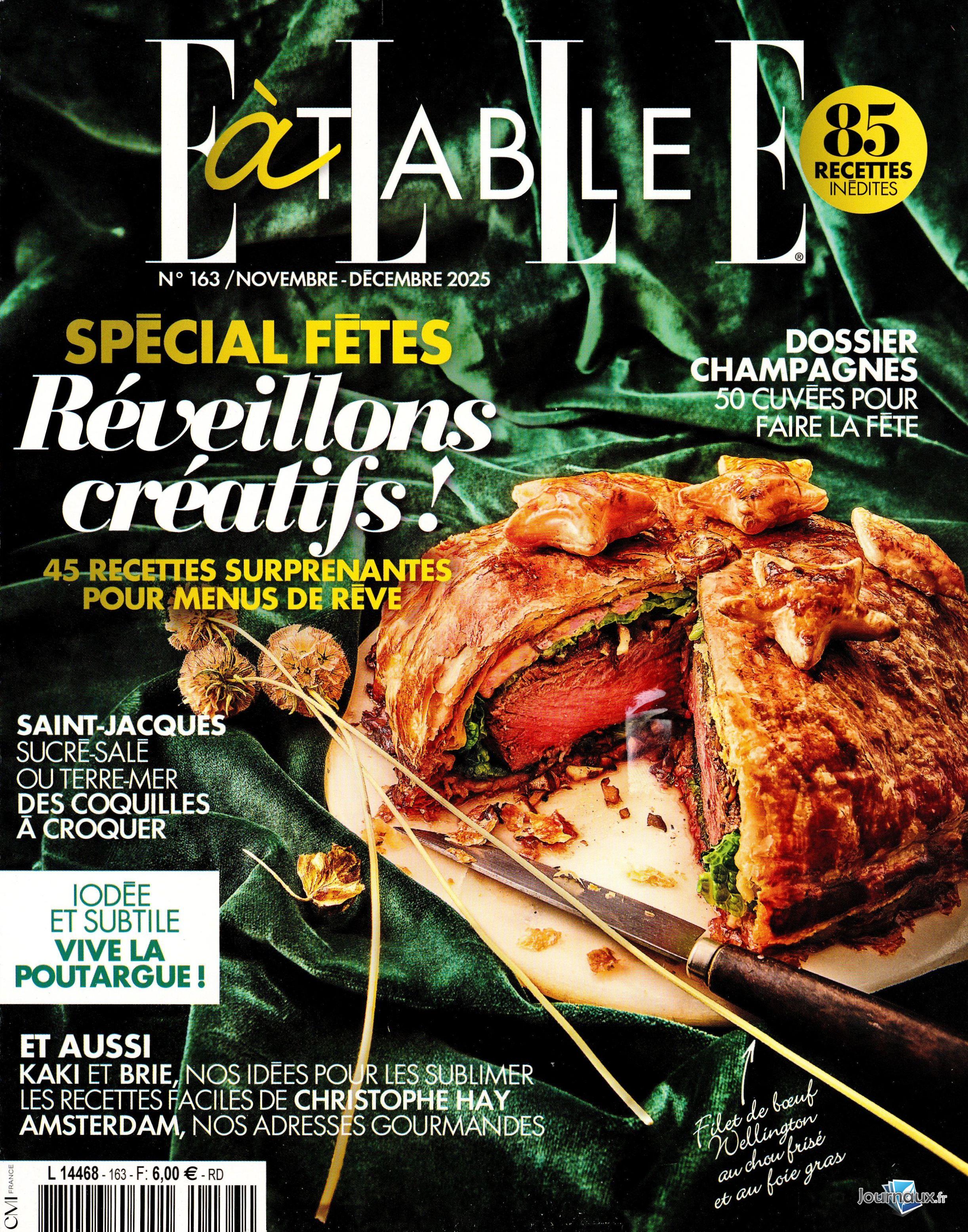 Elle à Table + Livre n° 163 2025-11-14