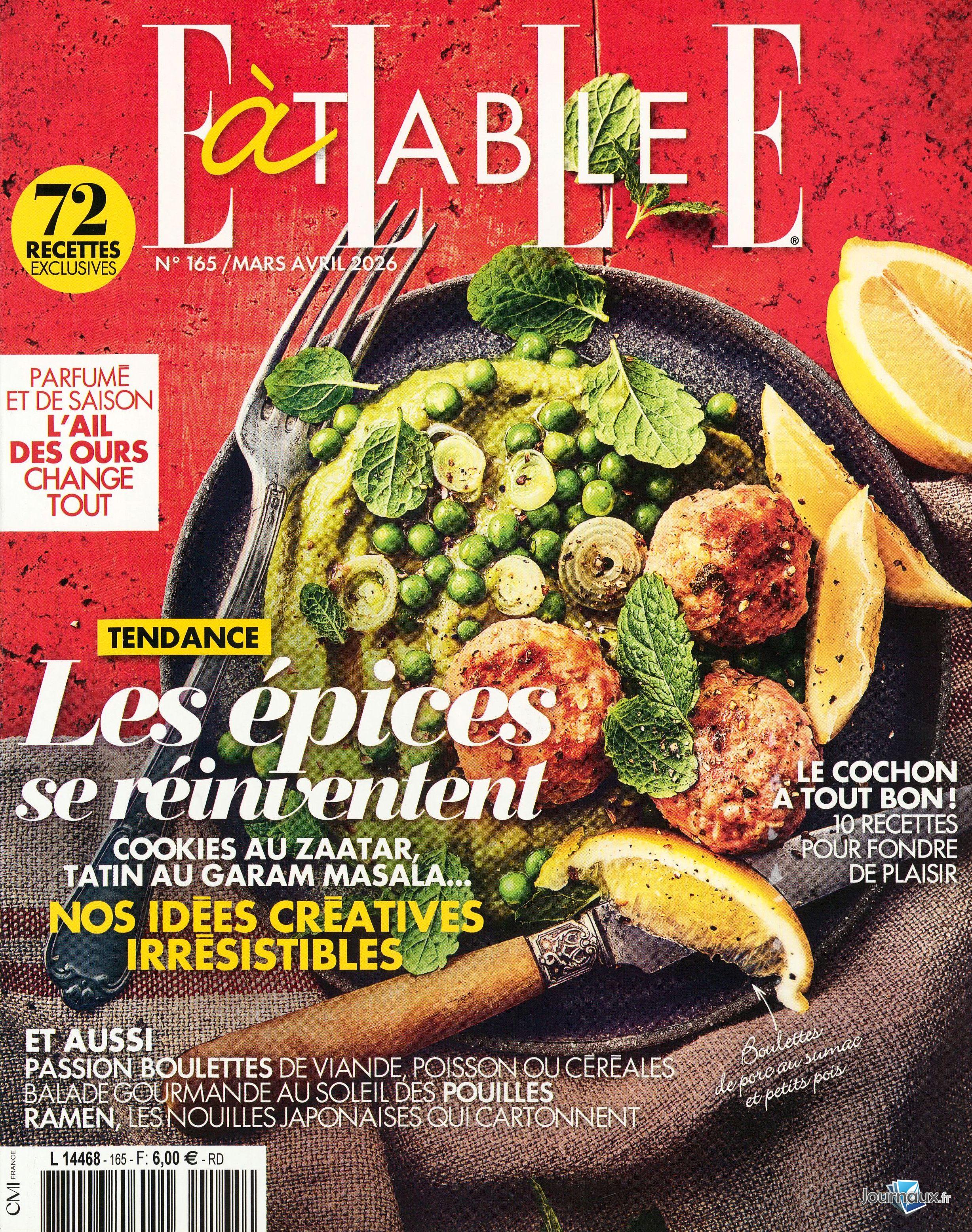 Elle à Table + Livre n° 165 2026-03-05
