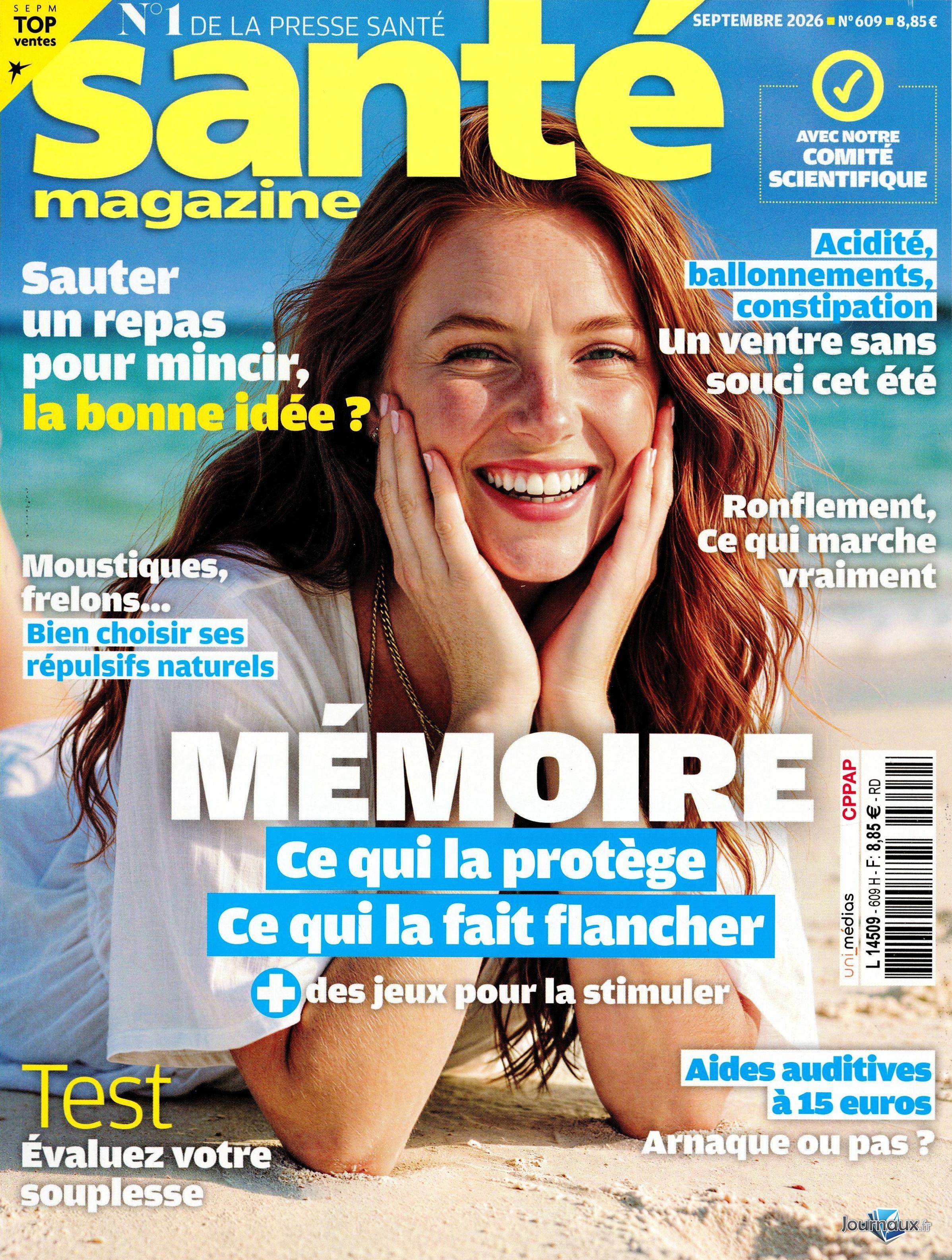 Santé Magazine + Sac pliable n° 609 2026-08-01