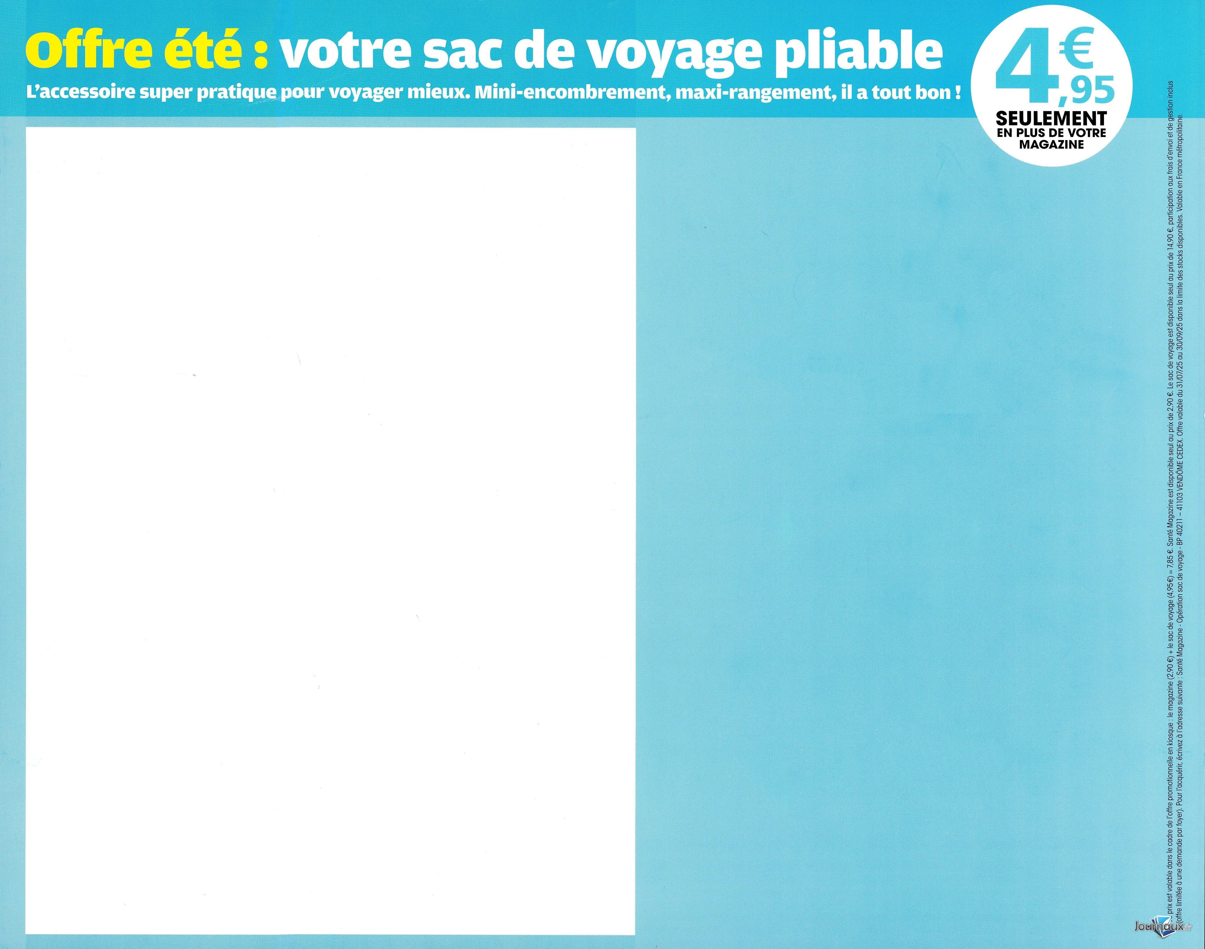 Santé Magazine + Pochette ceinture  n° 597 2025-07-31