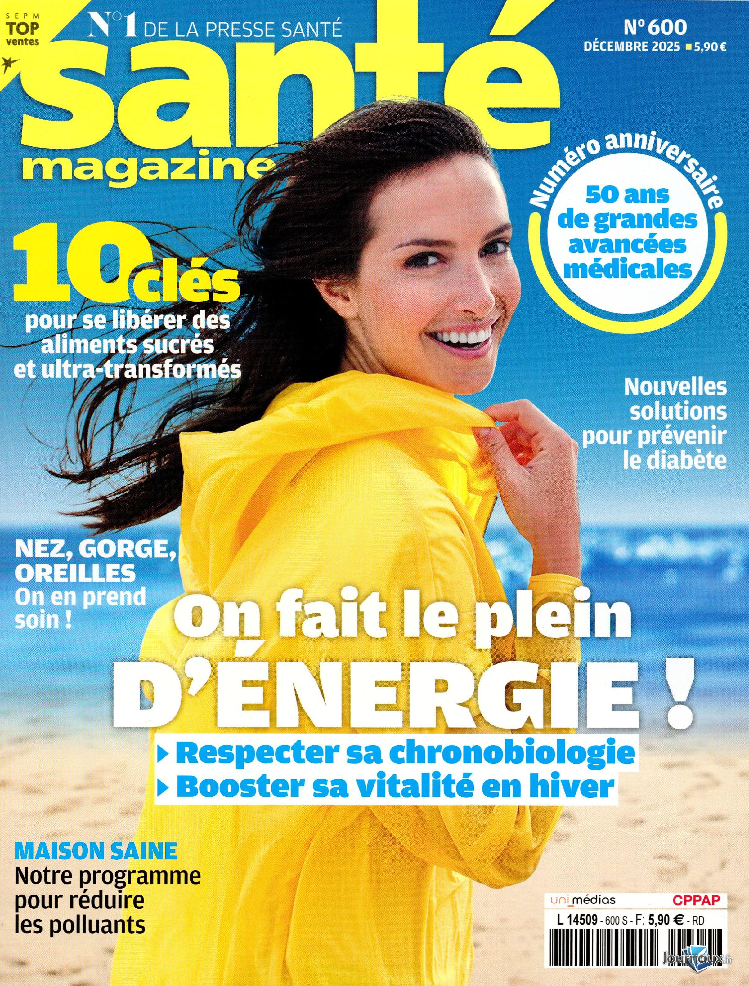 Santé Magazine + Pochette ceinture n° 600 2025-11-05