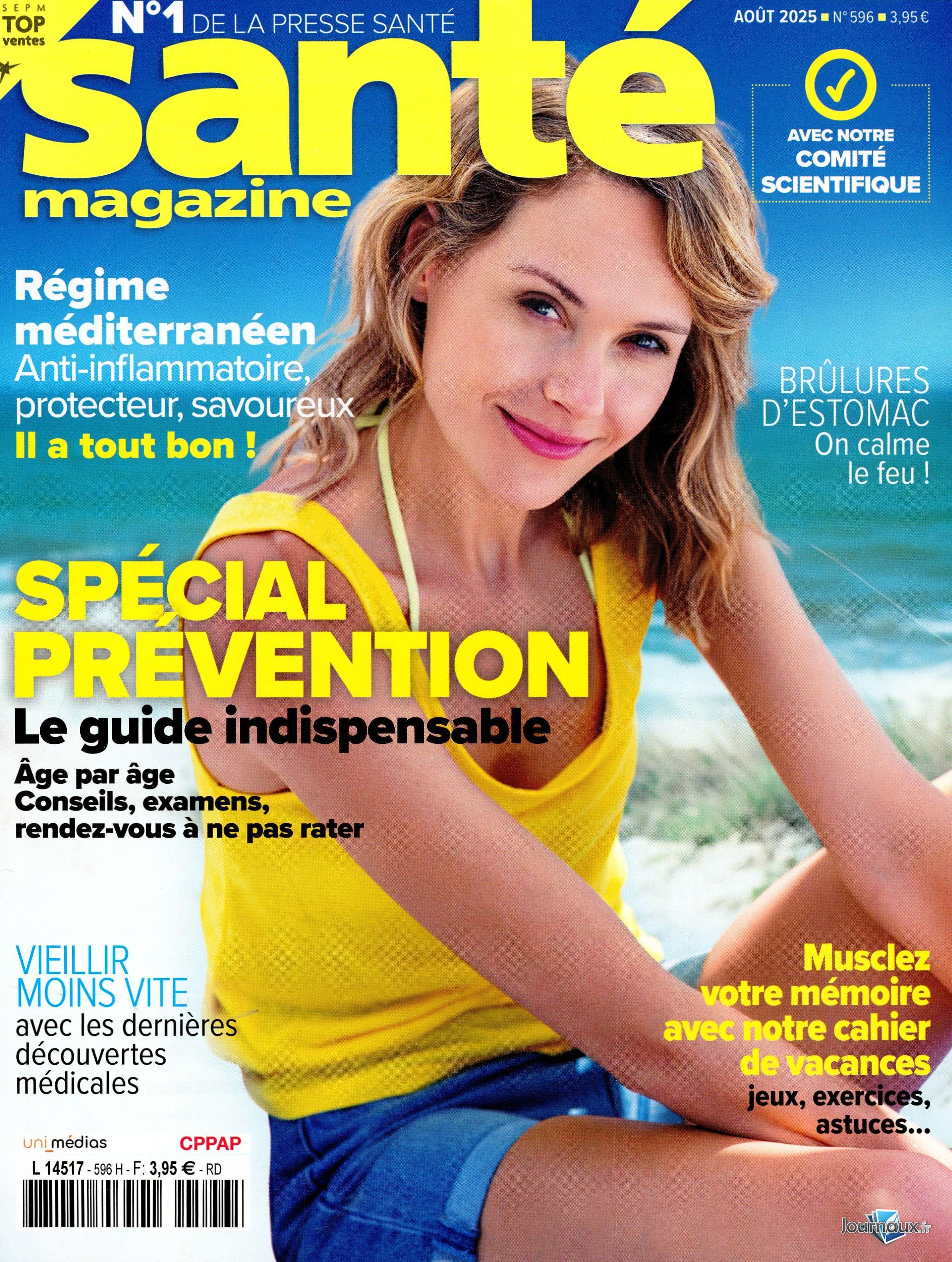 Santé Magazine + Régal n° 596 2025-07-03
