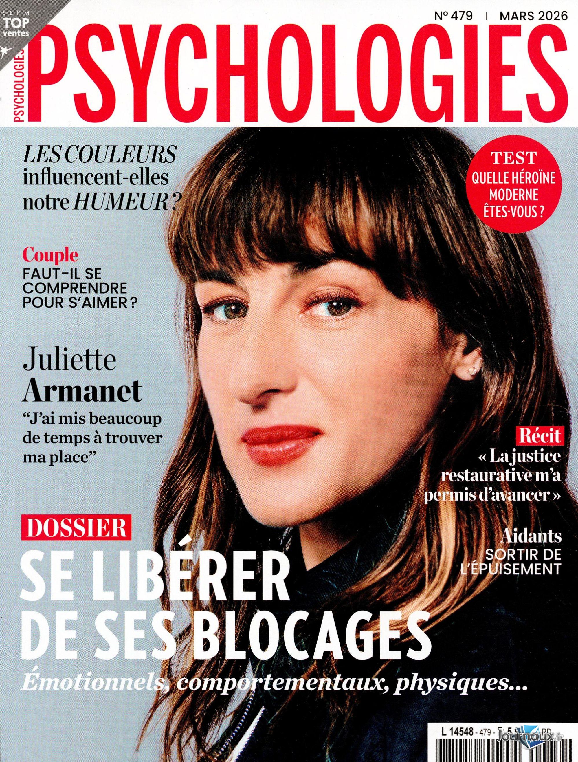 Psychologies Magazine + rouleau de jade n° 479 2026-02-12