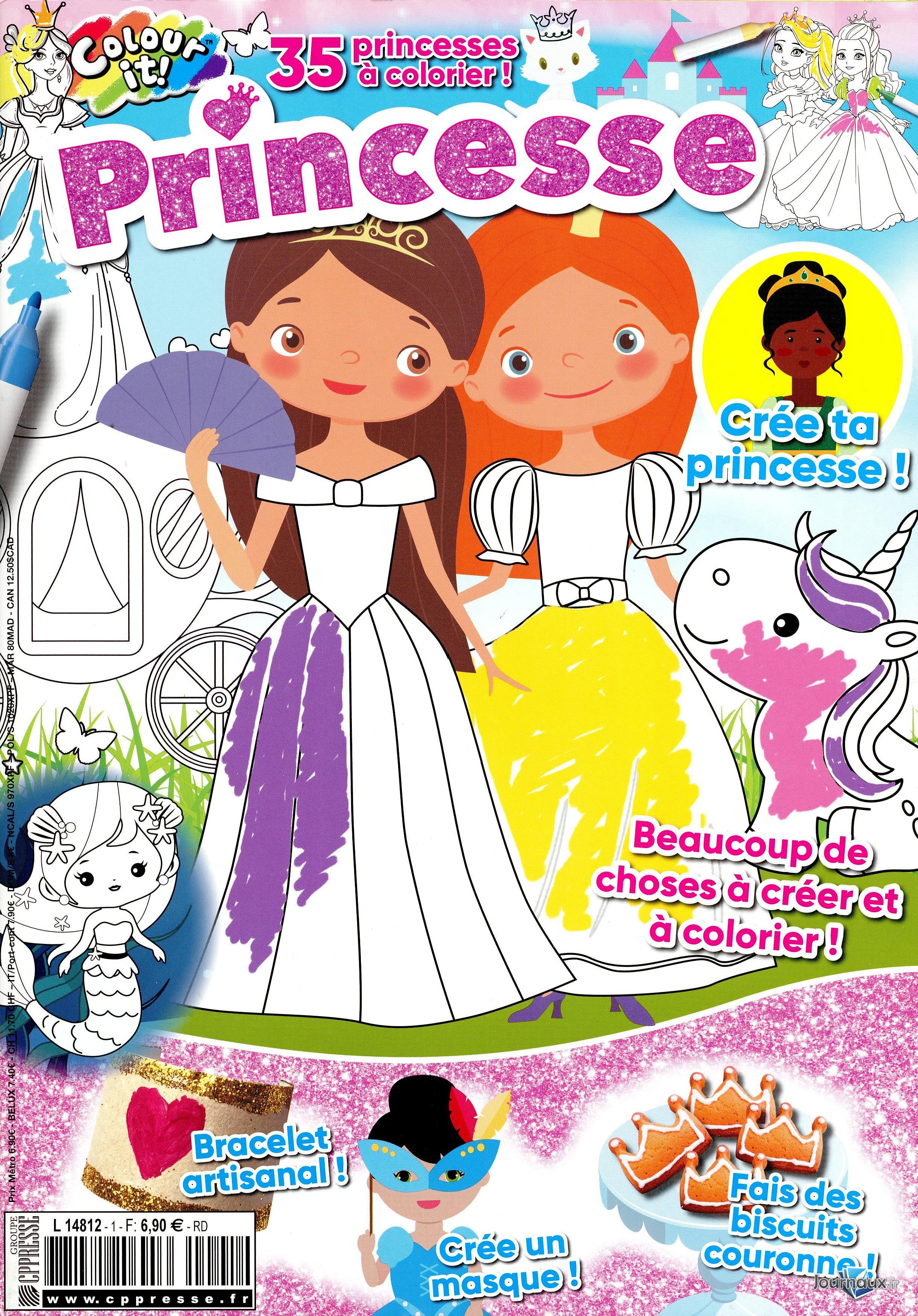 Colour it Princesse + coloriez vos animaux n° 1 2021-12-09