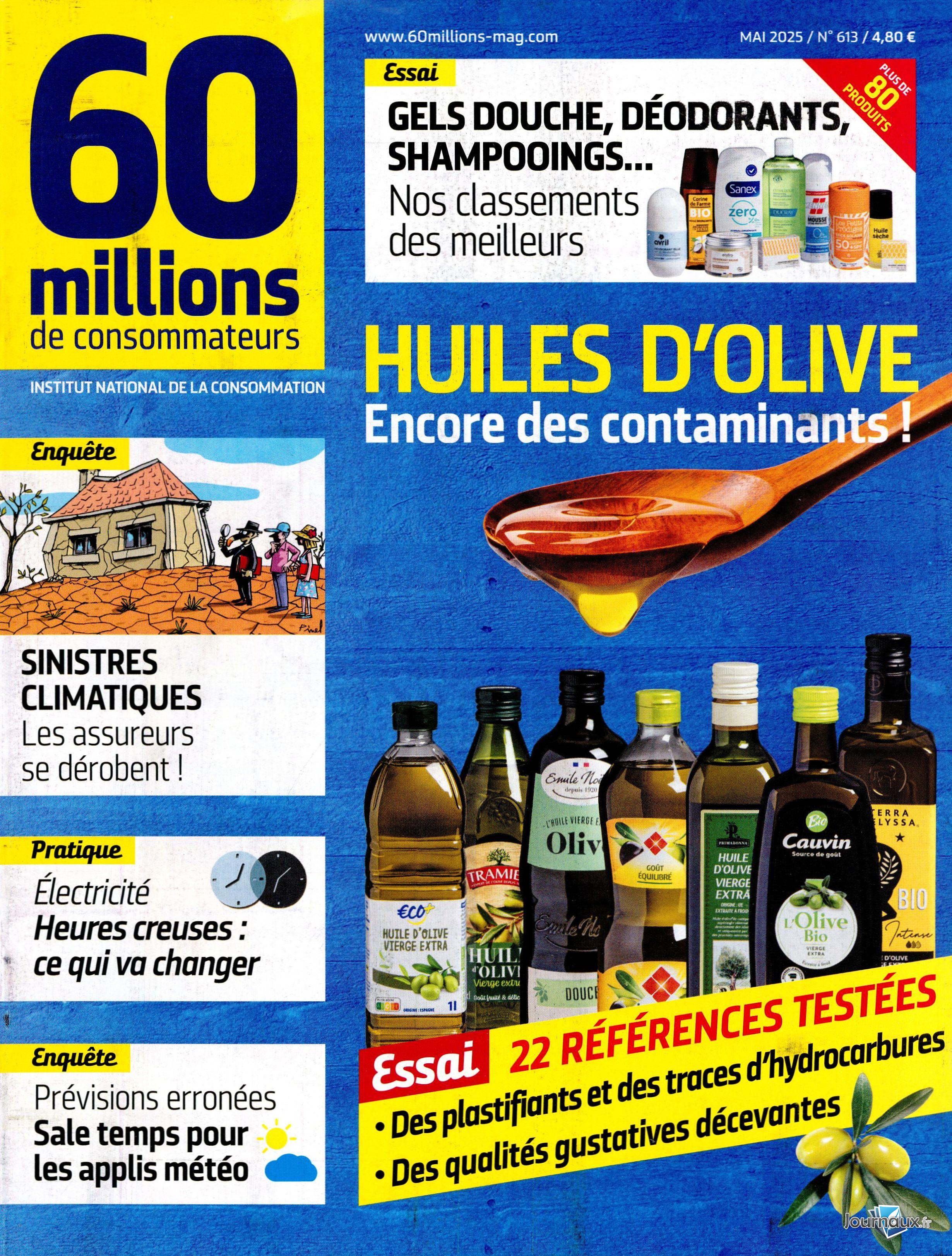 60 millions de Consommateurs + Ancien numéro n° 613 2025-05-16