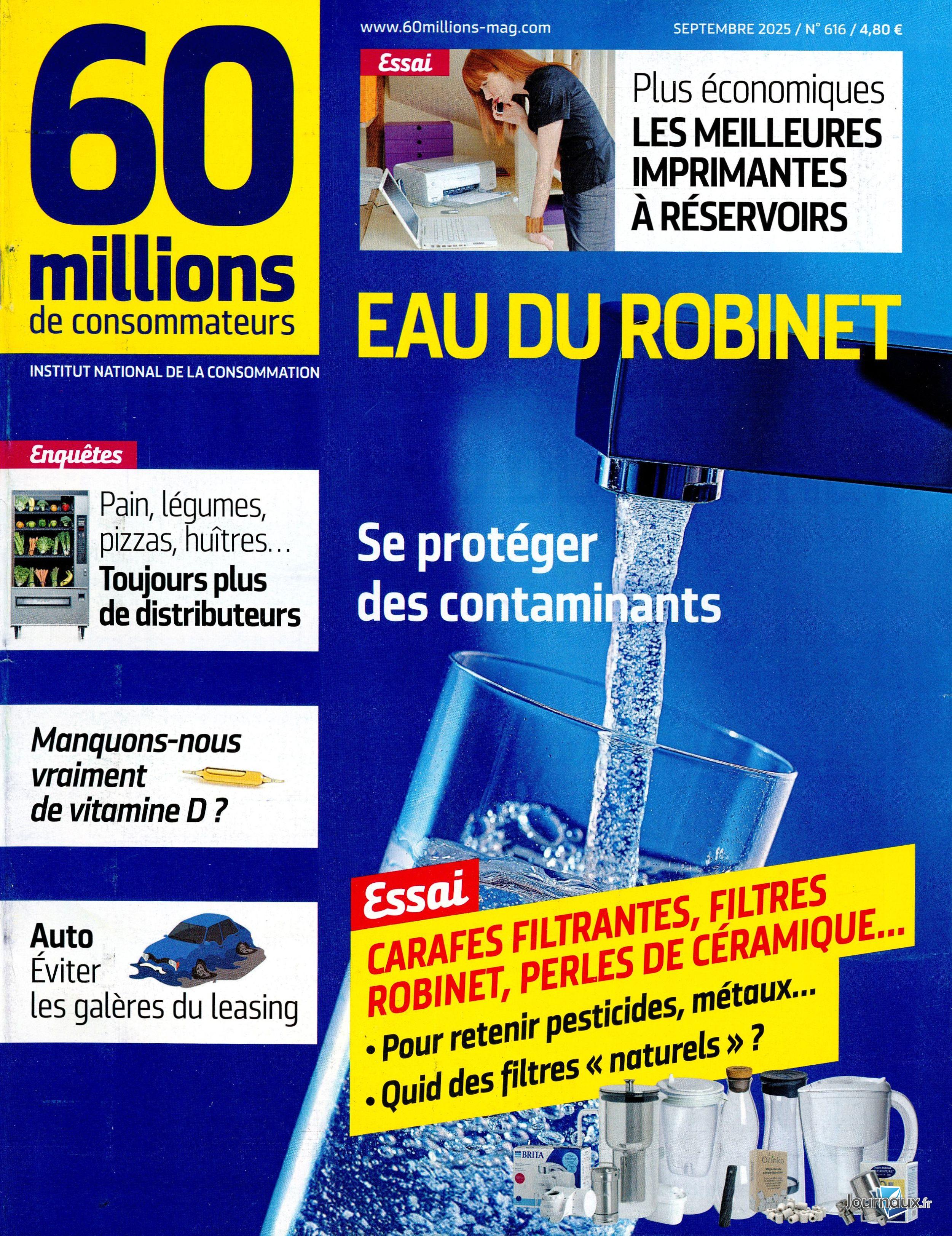 60 millions de Consommateurs + Ancien numéro n° 618 2025-11-05