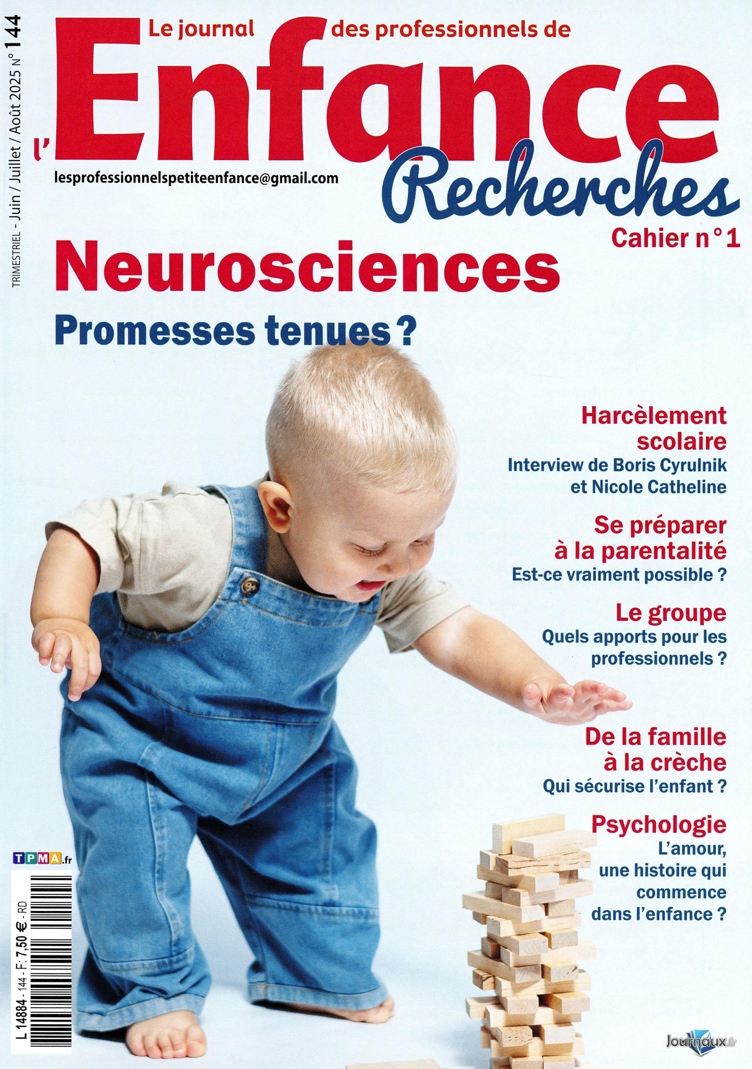 Le Journal des Professionnels de la Petite Enfance n° 144 2025-06-20