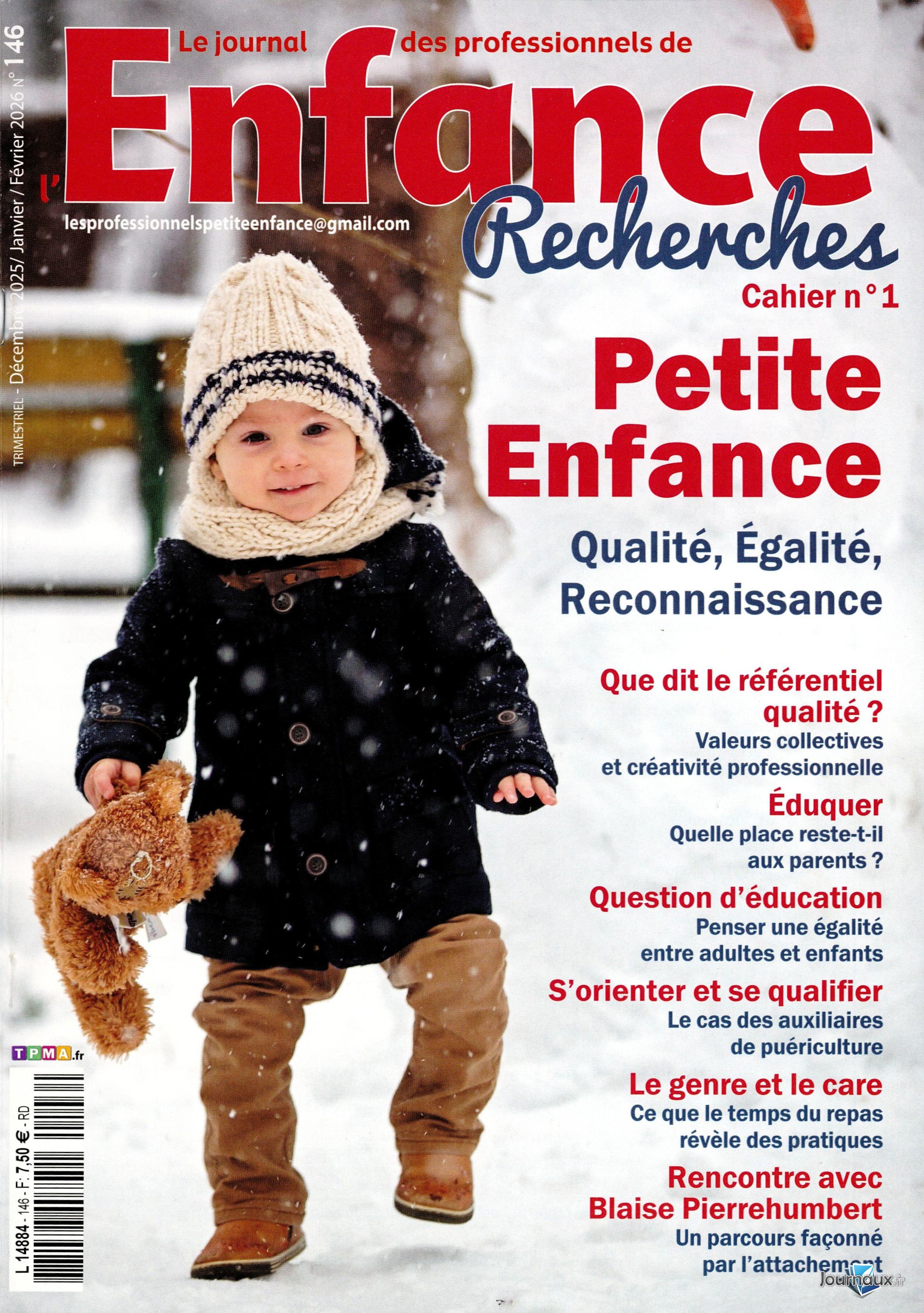 Le Journal des Professionnels de la Petite Enfance n° 146 2025-12-20