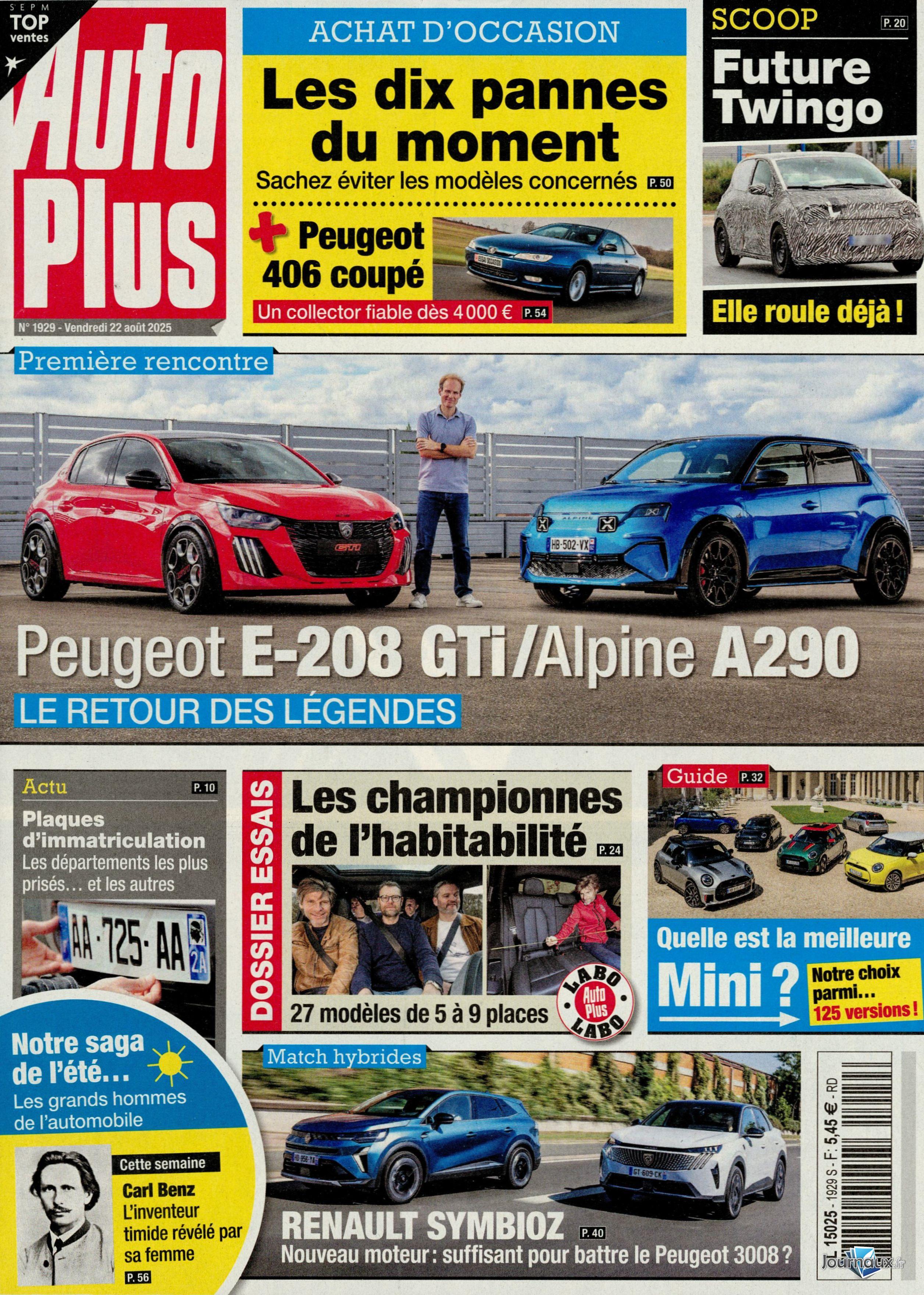 Auto Plus + Young timers n° 1929 2025-08-22