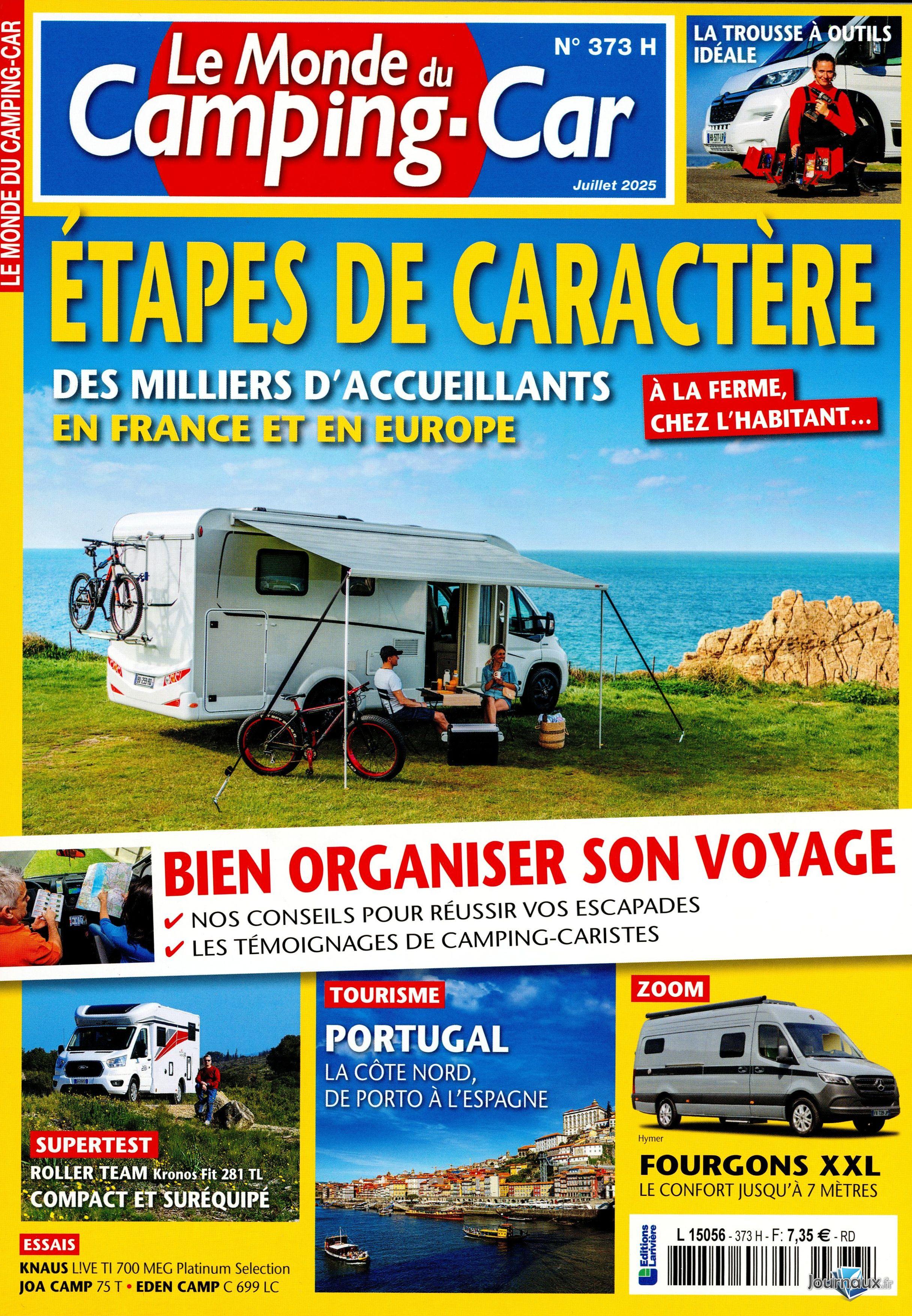 Le Monde Du Camping-Car + Hors-Série Tous Les Fourgons & Van Aménagés n° 373 2025-06-05