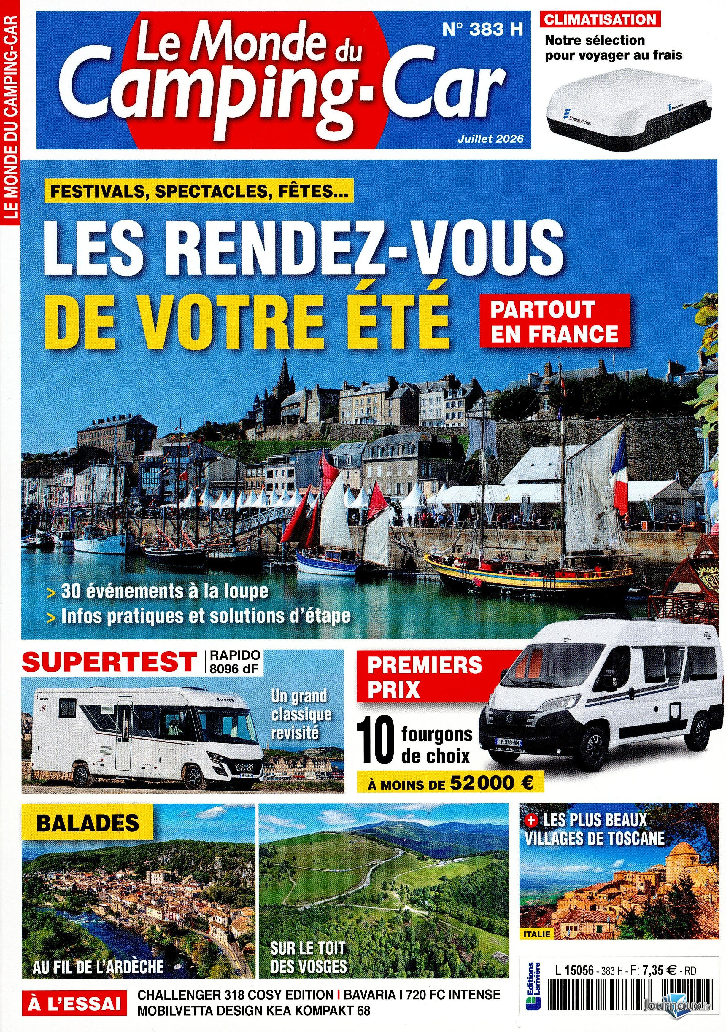 Le Monde Du Camping-Car + Hors-Série n° 383 2026-06-12