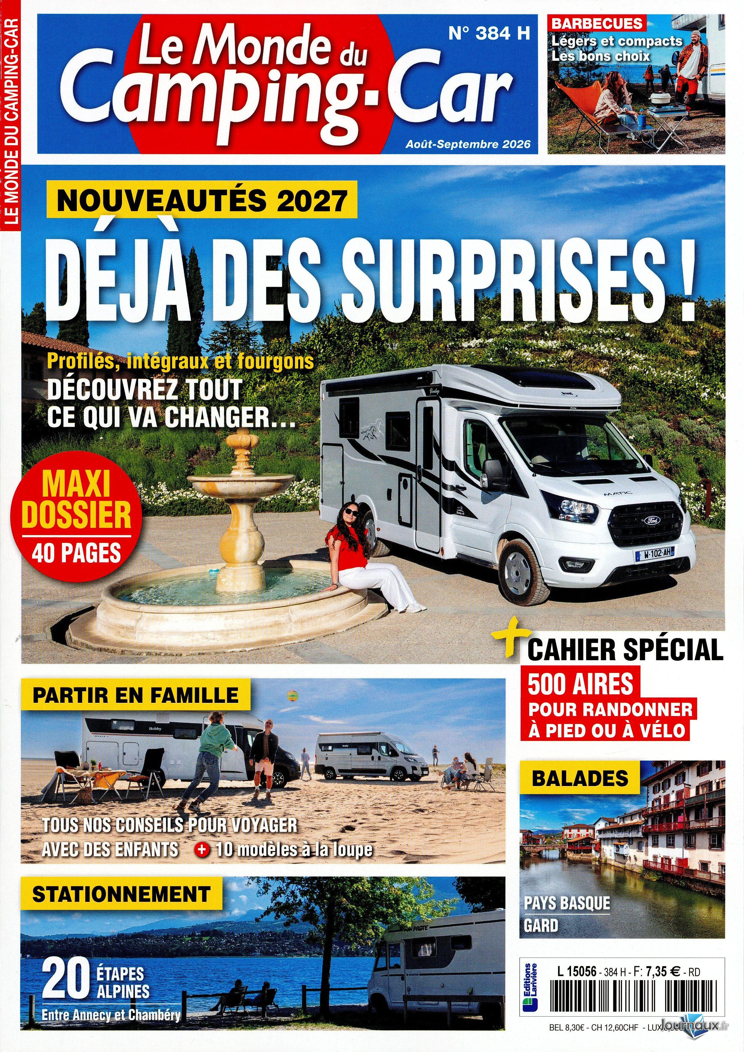 Le Monde Du Camping-Car + Hors-Série n° 384 2026-07-15