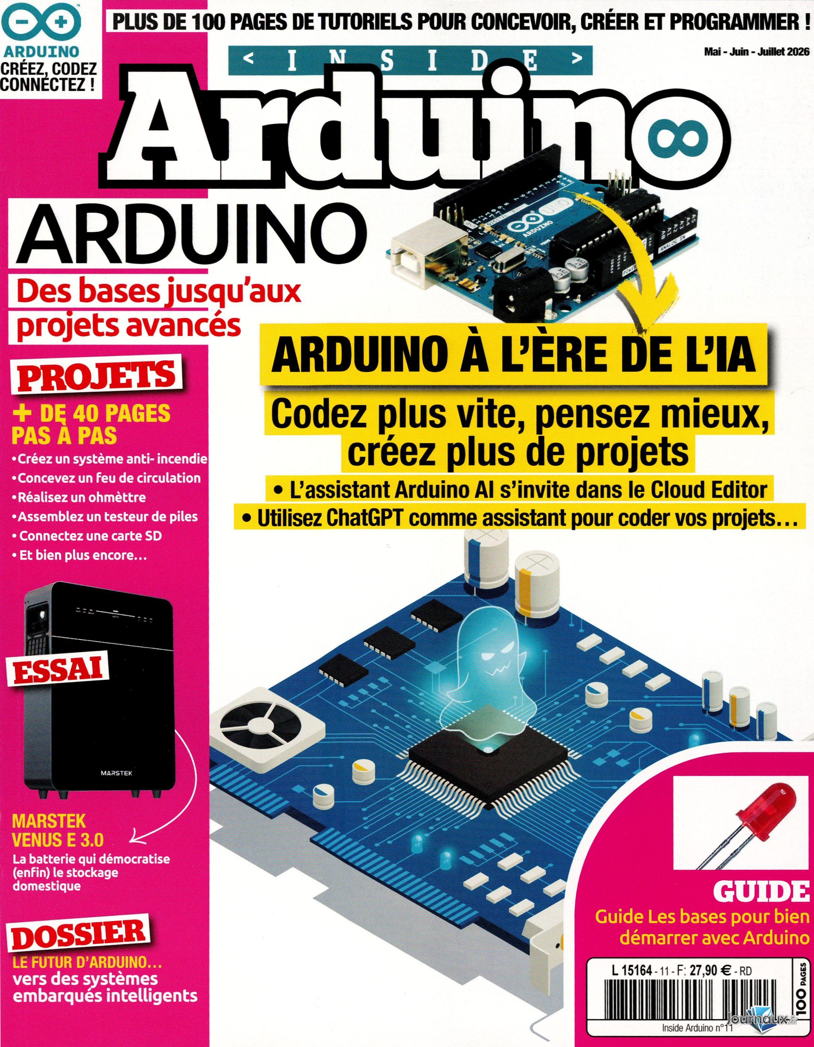 Inside Arduino Pack 3 Magazines n° 11 2026-05-21