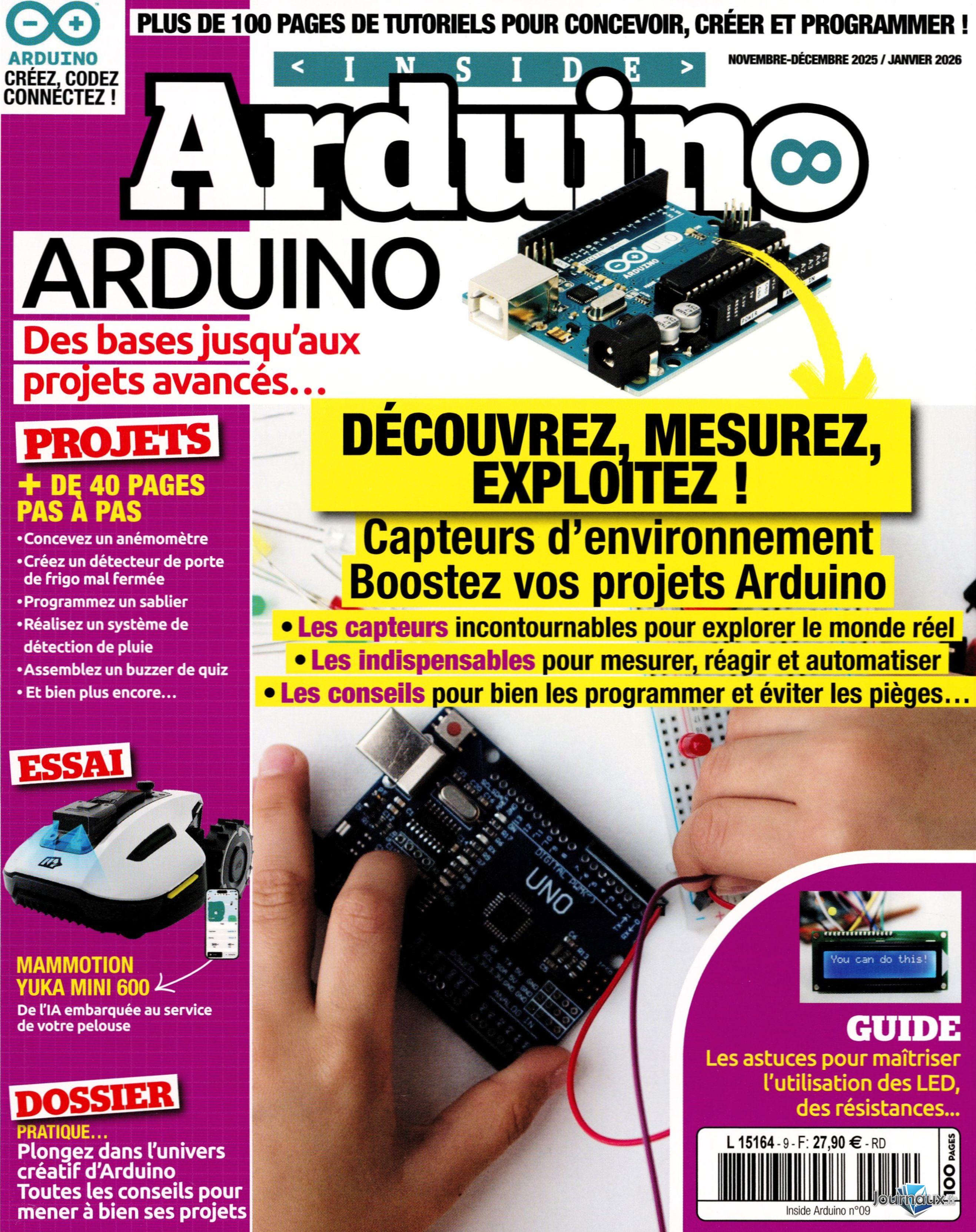 Inside Arduino Pack 3 Magazines n° 9 2025-10-24