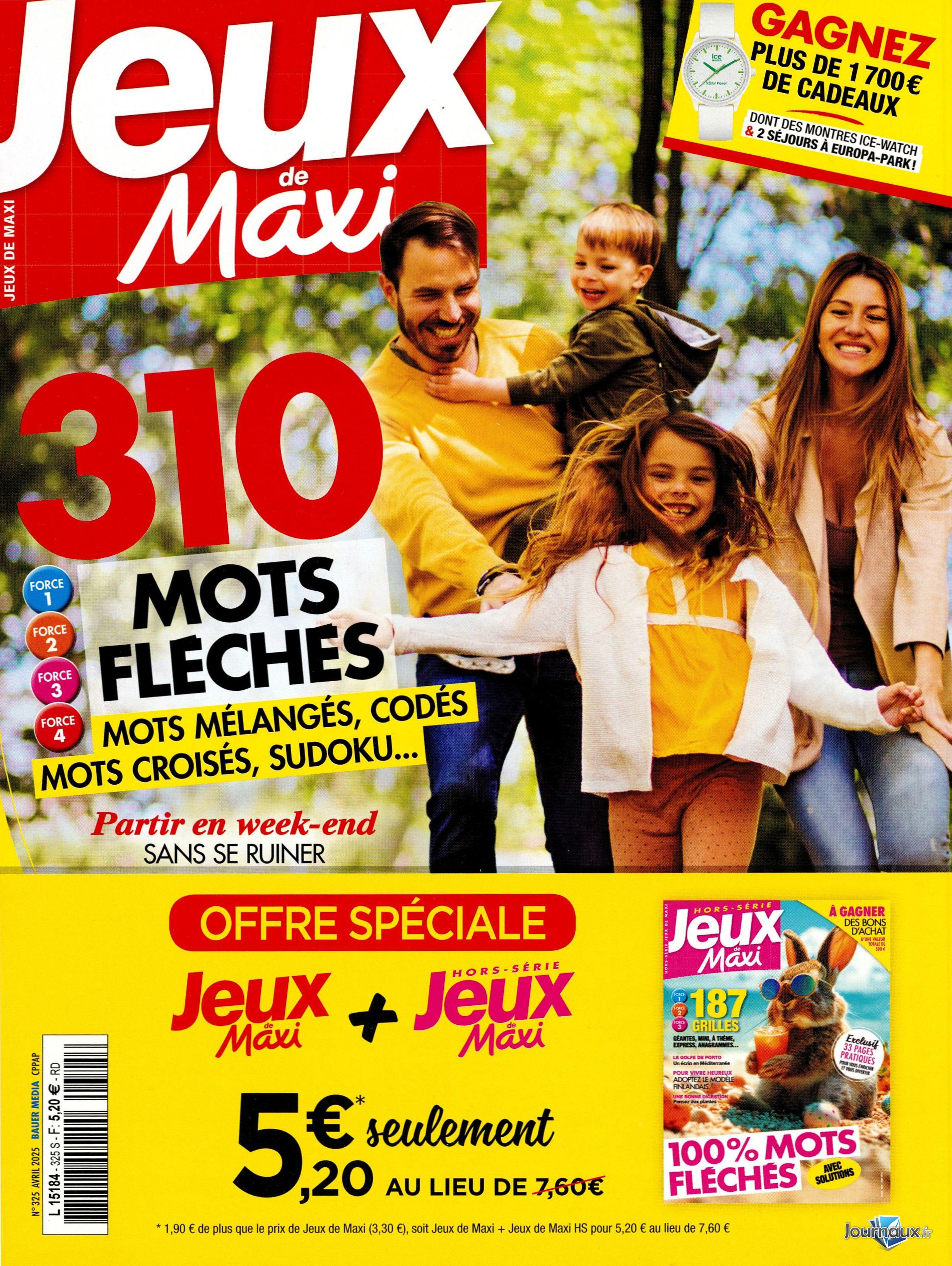 Les Jeux de Maxi  + Hors-Série n° 325 2025-04-22
