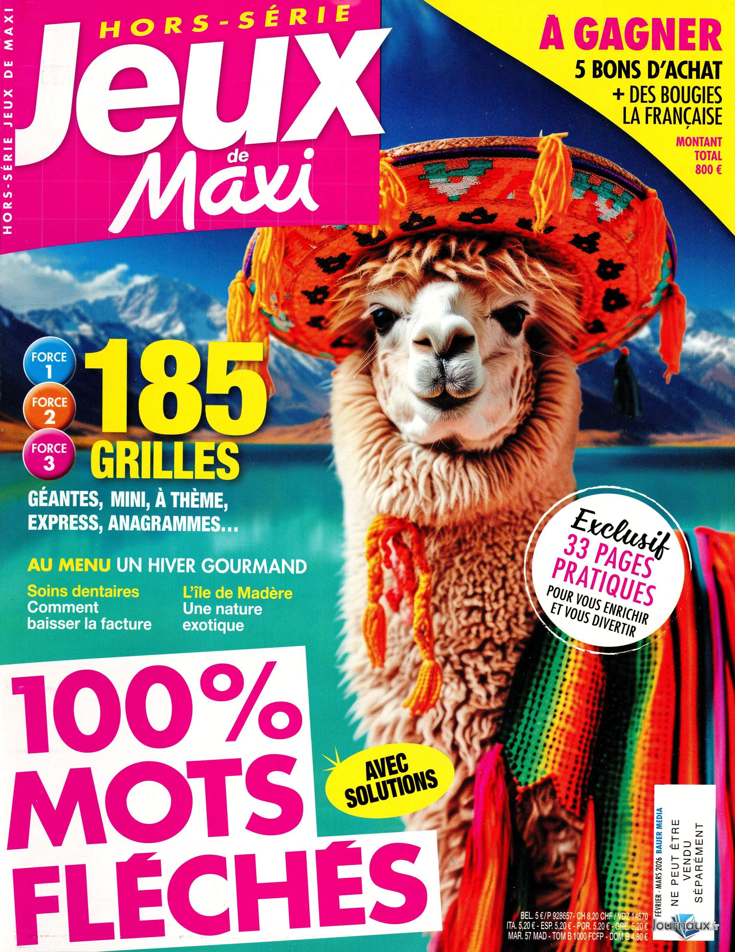 Les Jeux de Maxi + Hors-Série n° 334 2026-02-09