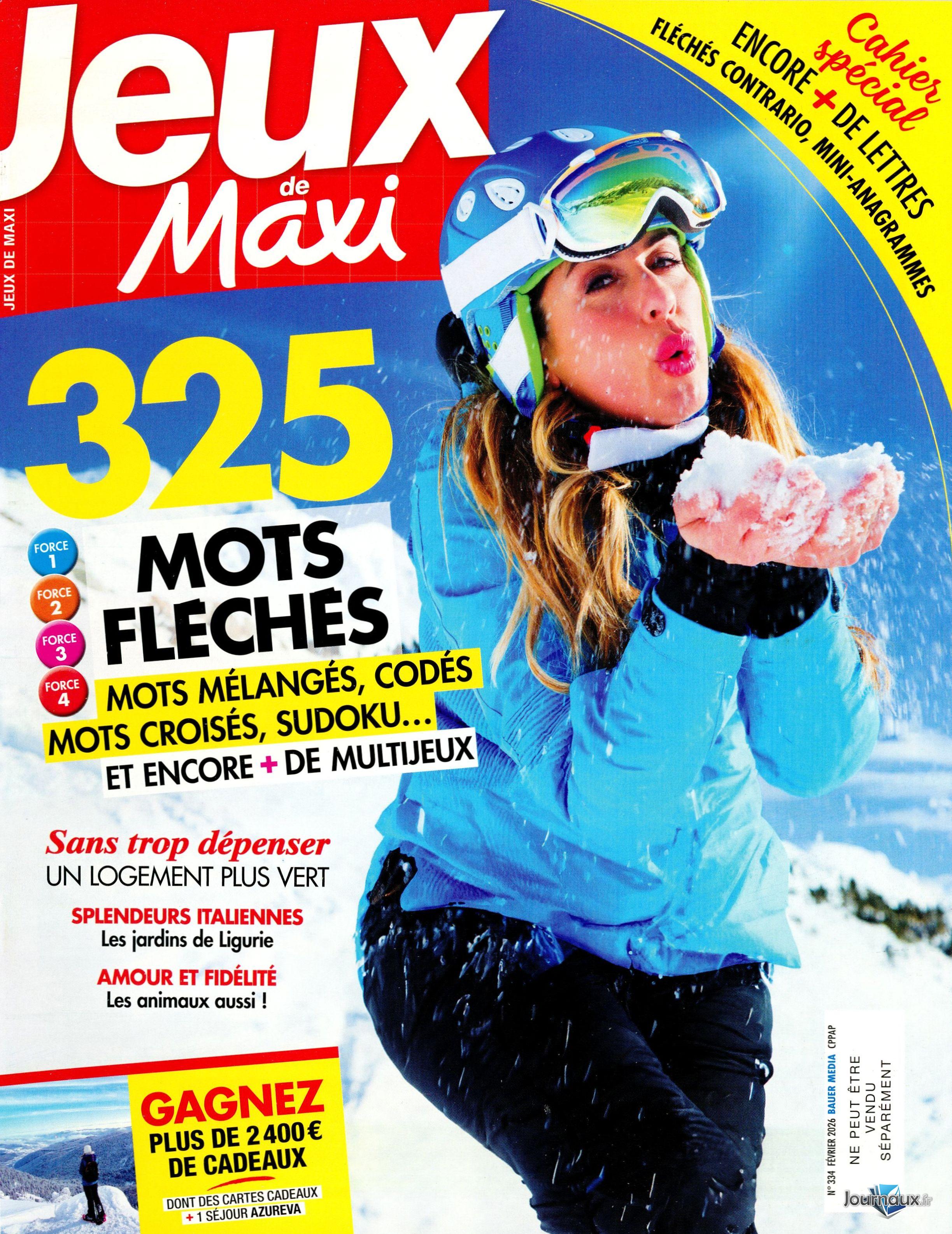 Les Jeux de Maxi + Hors-Série n° 334 2026-02-09