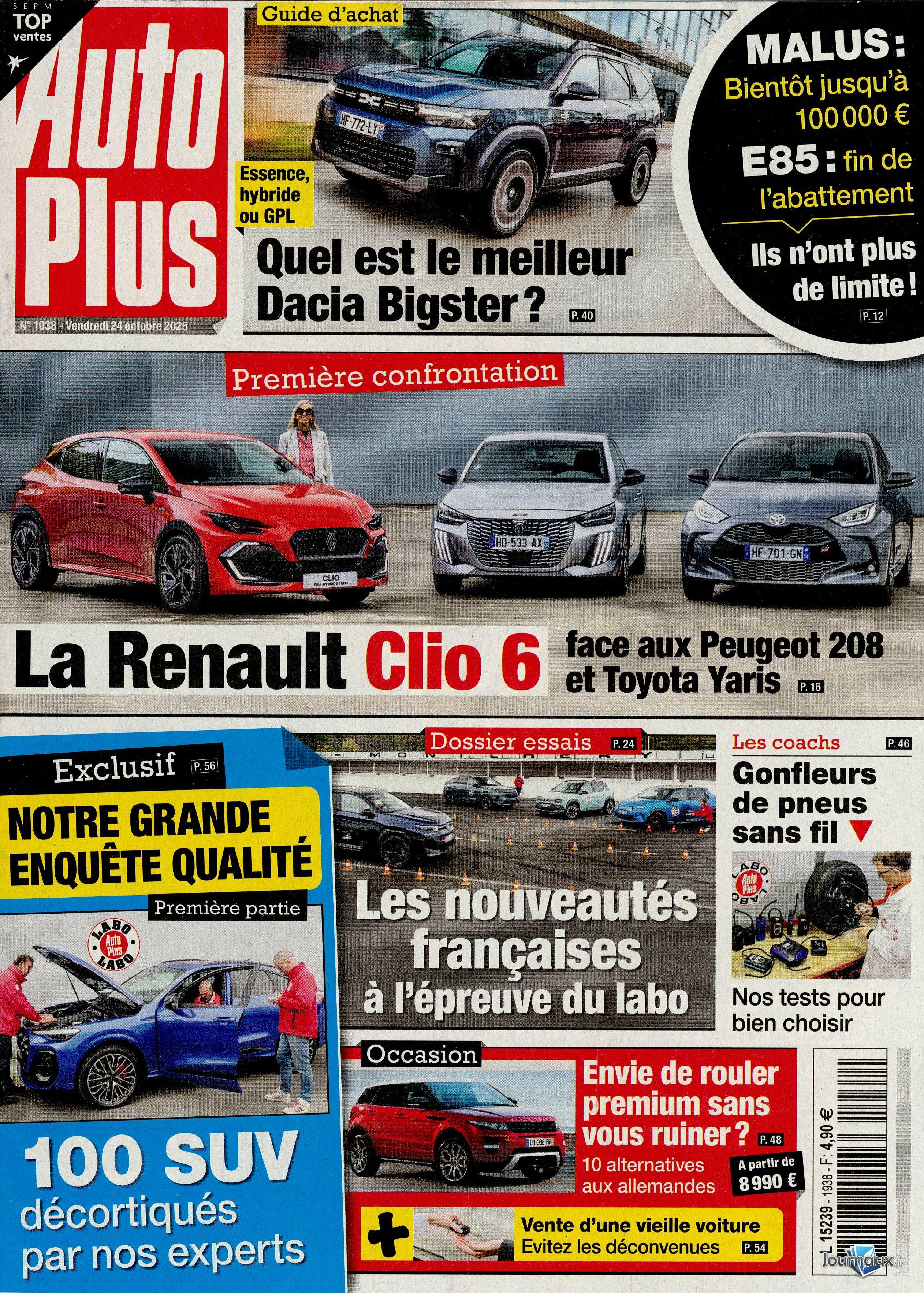 Auto Plus + L'Auto-Journal n° 1938 2025-10-24