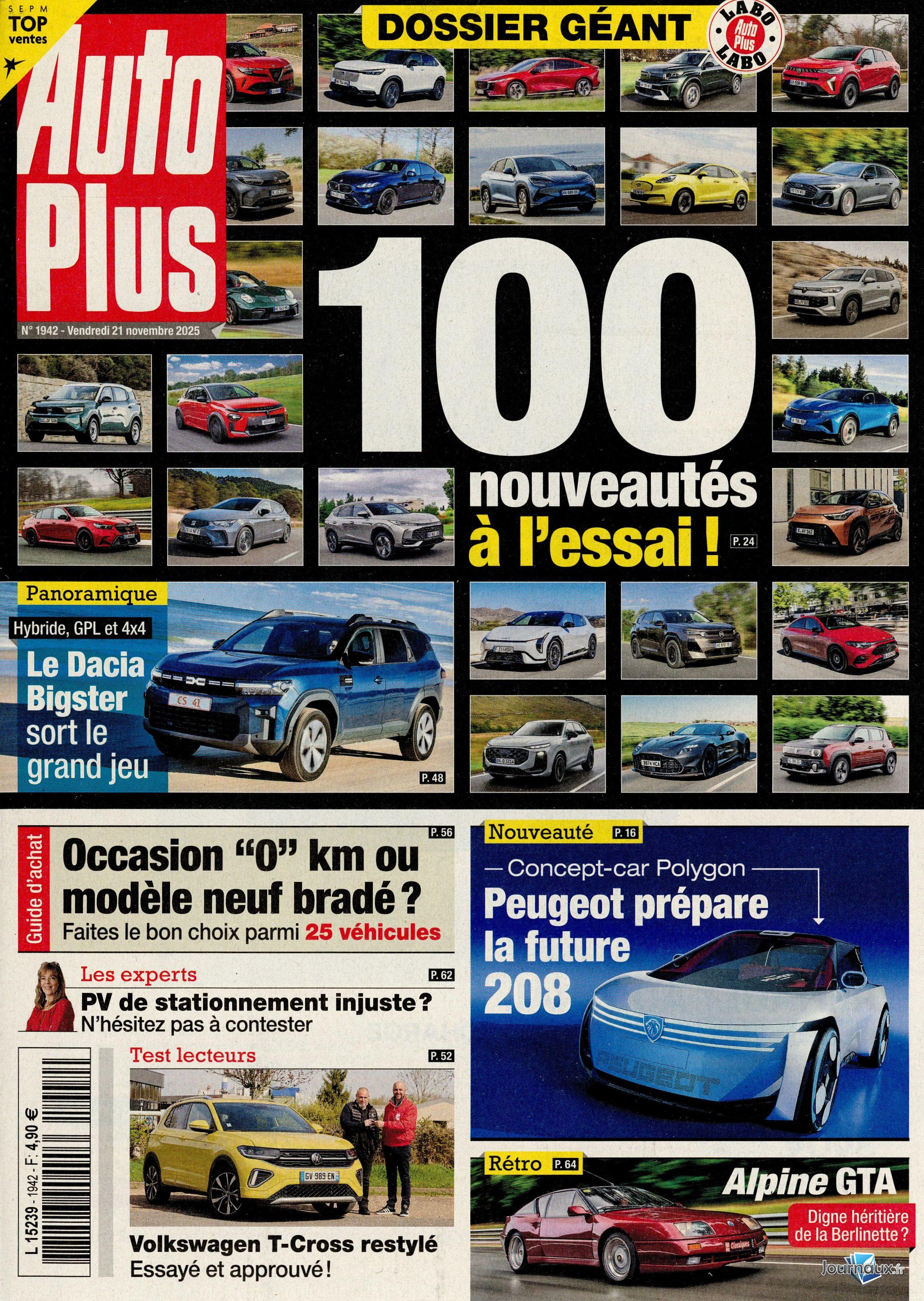 Auto Plus + L'Auto-Journal n° 1942 2025-11-21