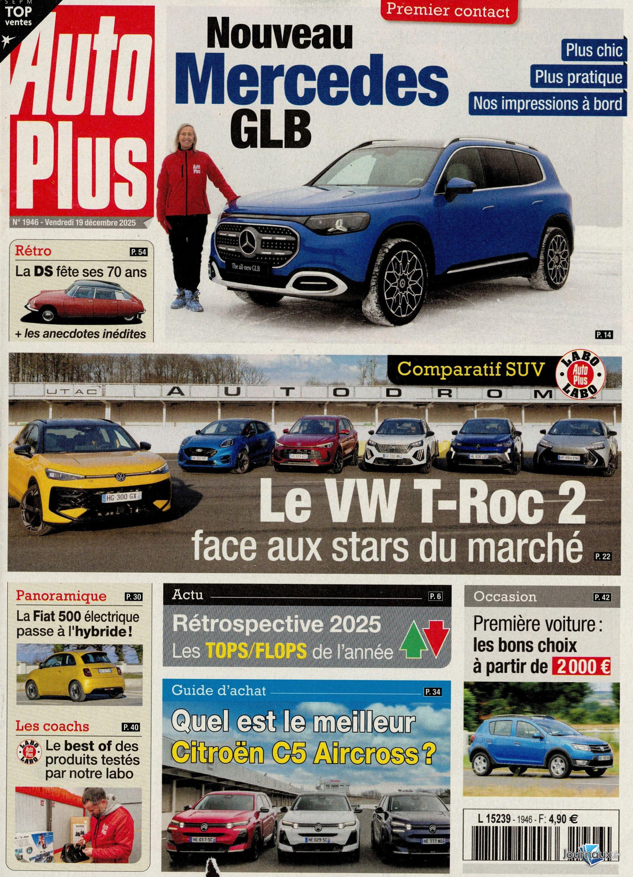 Auto Plus + L'Auto-Journal n° 1946 2025-12-19