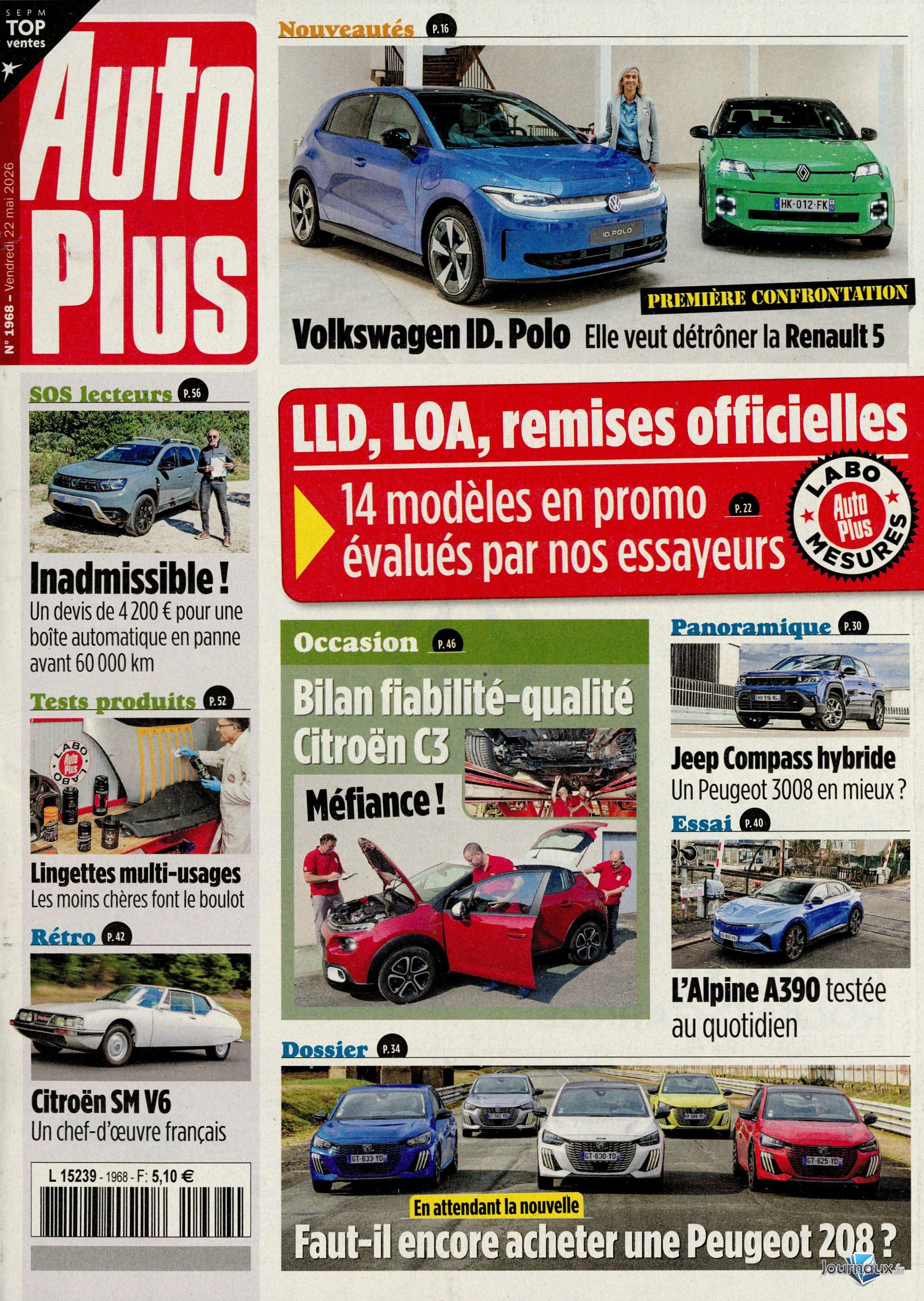 Auto Plus + L'Auto-Journal n° 1968 2026-05-22
