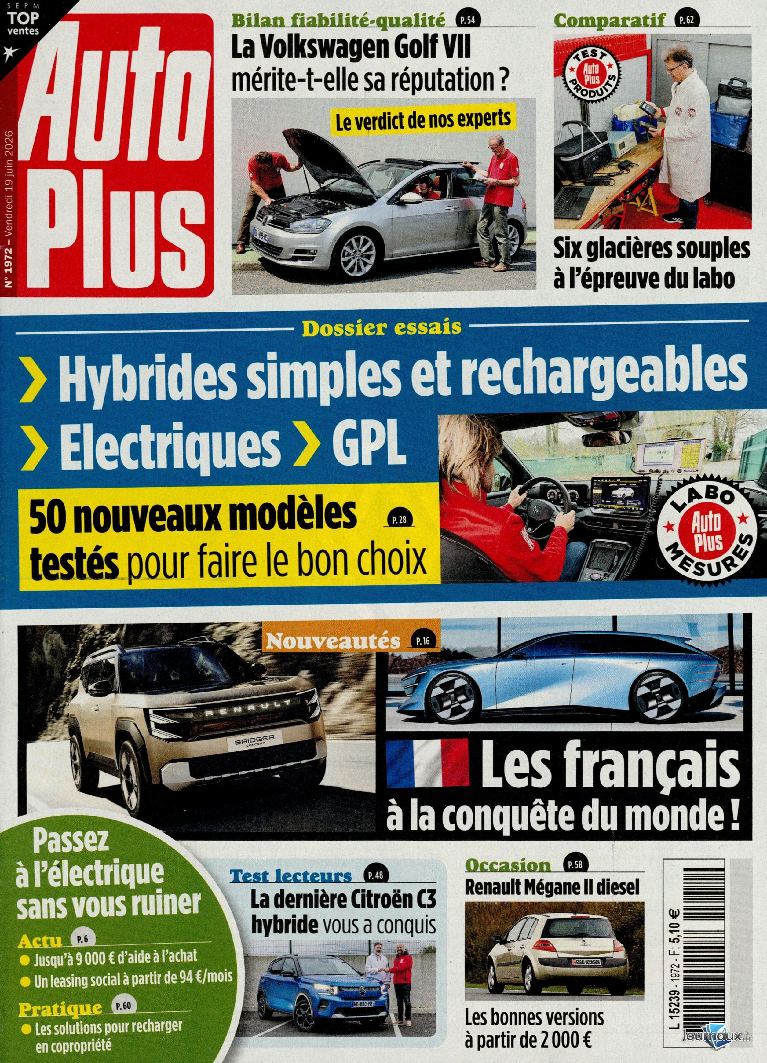 Auto Plus + L'Auto-Journal n° 1972 2026-06-19
