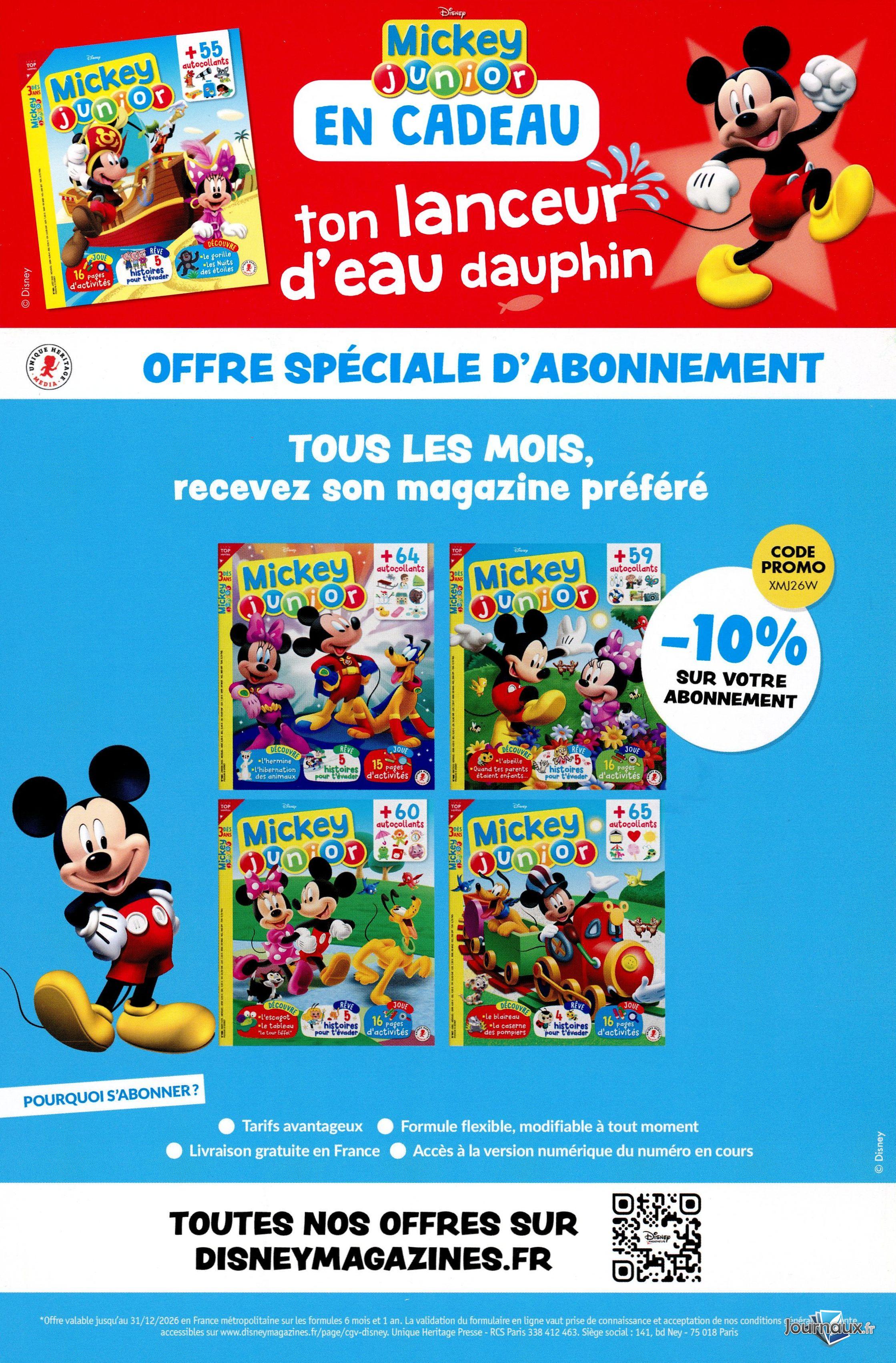 Mickey Junior + Cadeau n° 491 2026-07-23